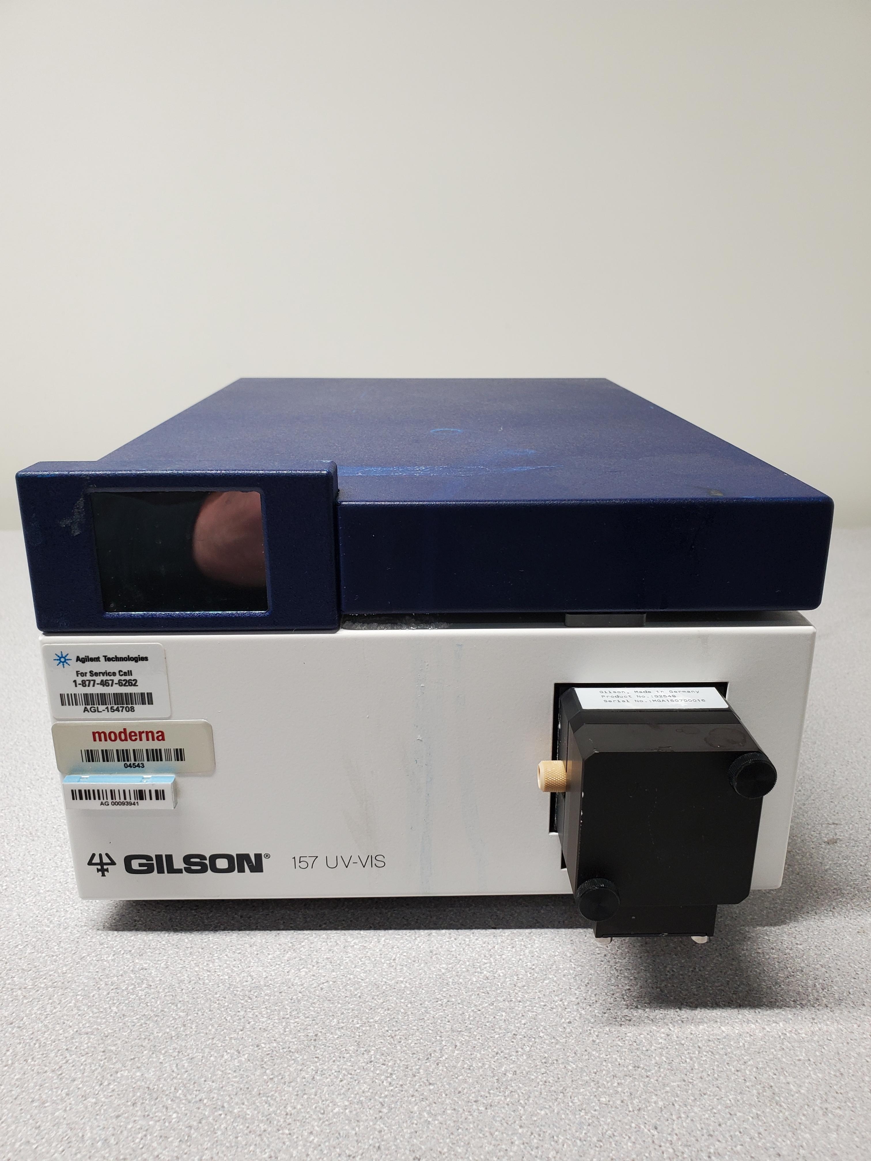 Gilson 157 UV-VIS HPLC Detector Variable Wavelength 190-750nm Used Germany