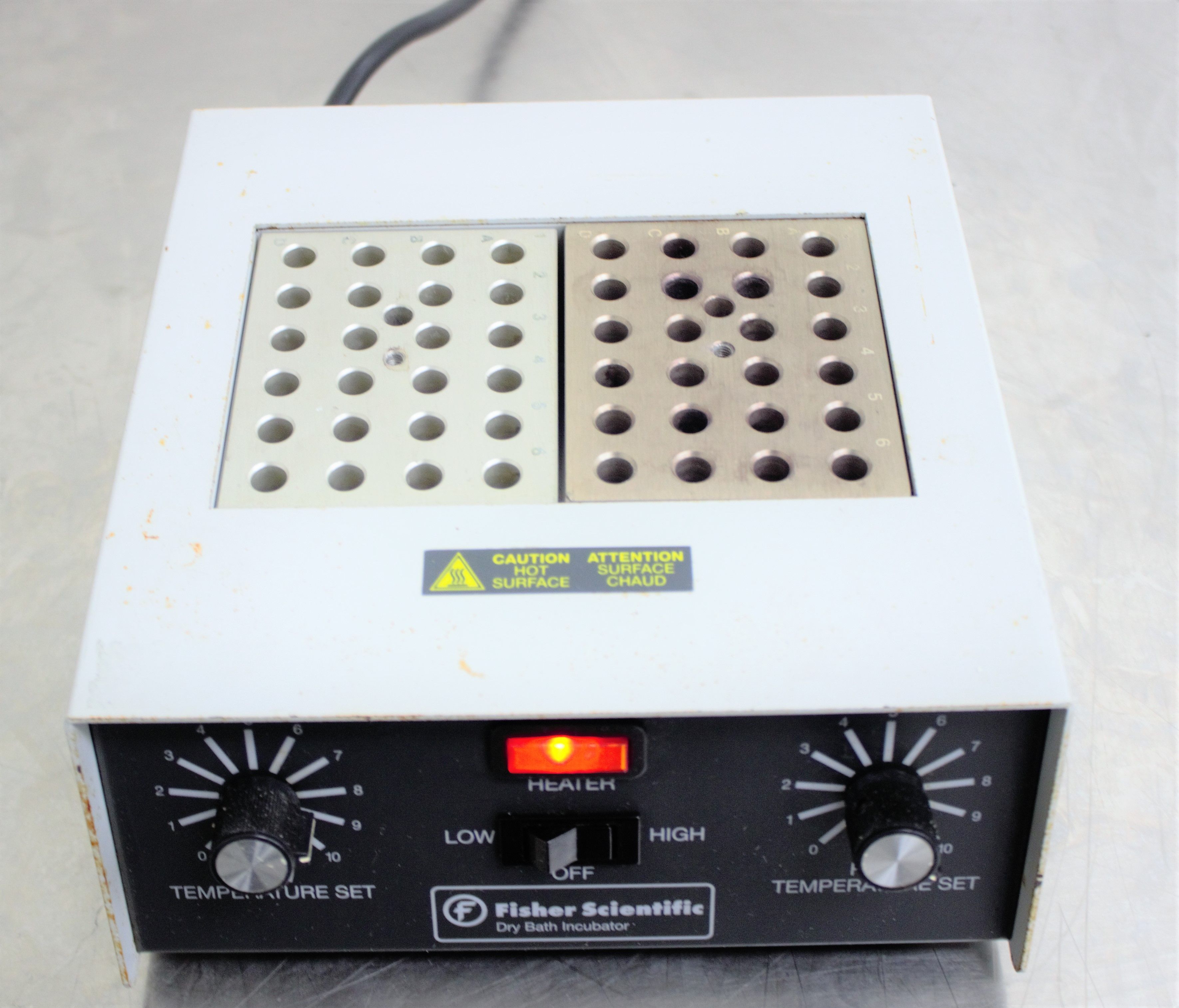 Fisher Dry Bath Incubator 11-718-2 High-Temp Control Uniformity 130C Heat