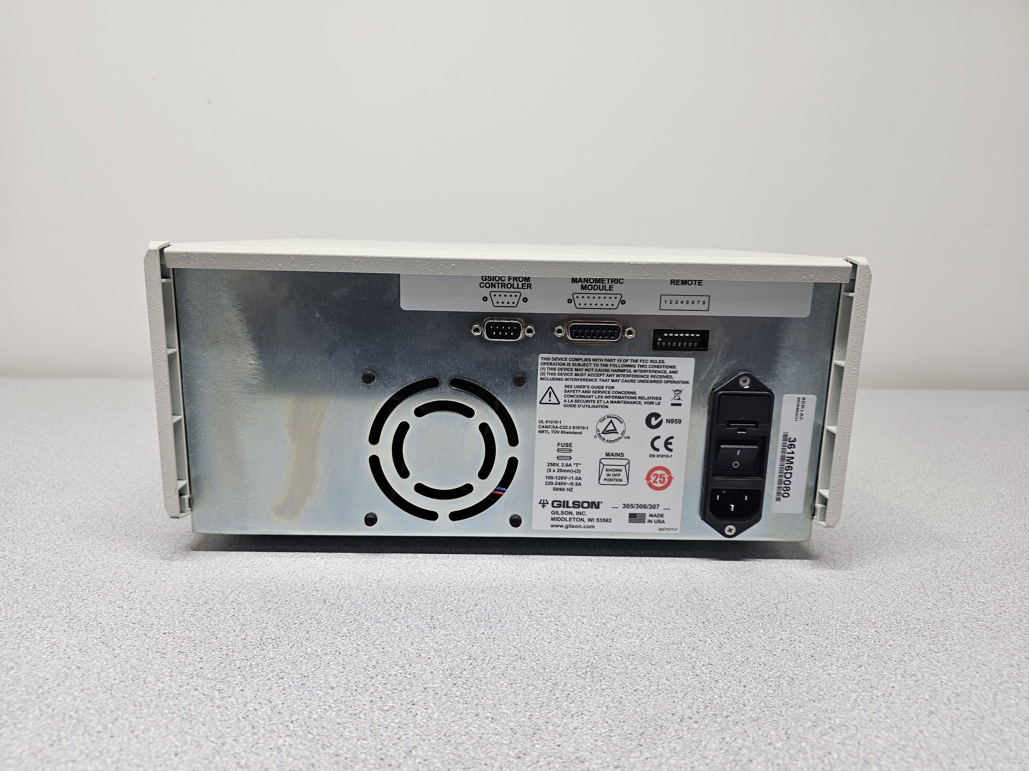 Gilson 306 HPLC Pump 10 L/min - 200 mL/min Flexible Viscosity Control