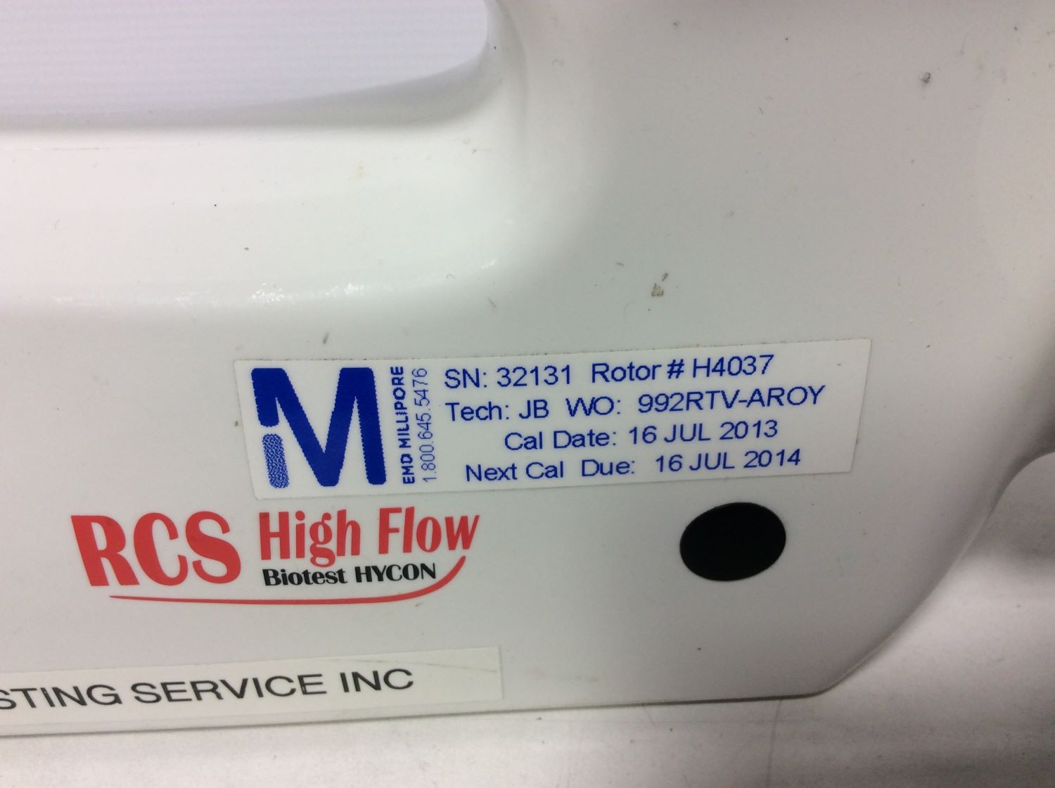 Biotest HYCON Air Sampler RCS High Flow - Salvage for Parts Only