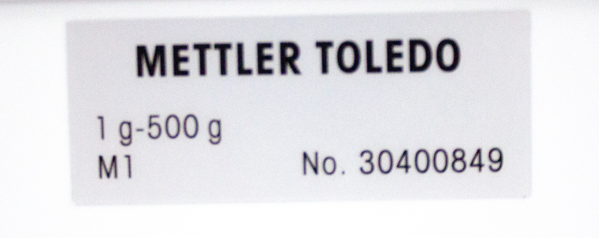 Mettler Toledo Weight Set 1g-500g Precision Weighing Instrumentation