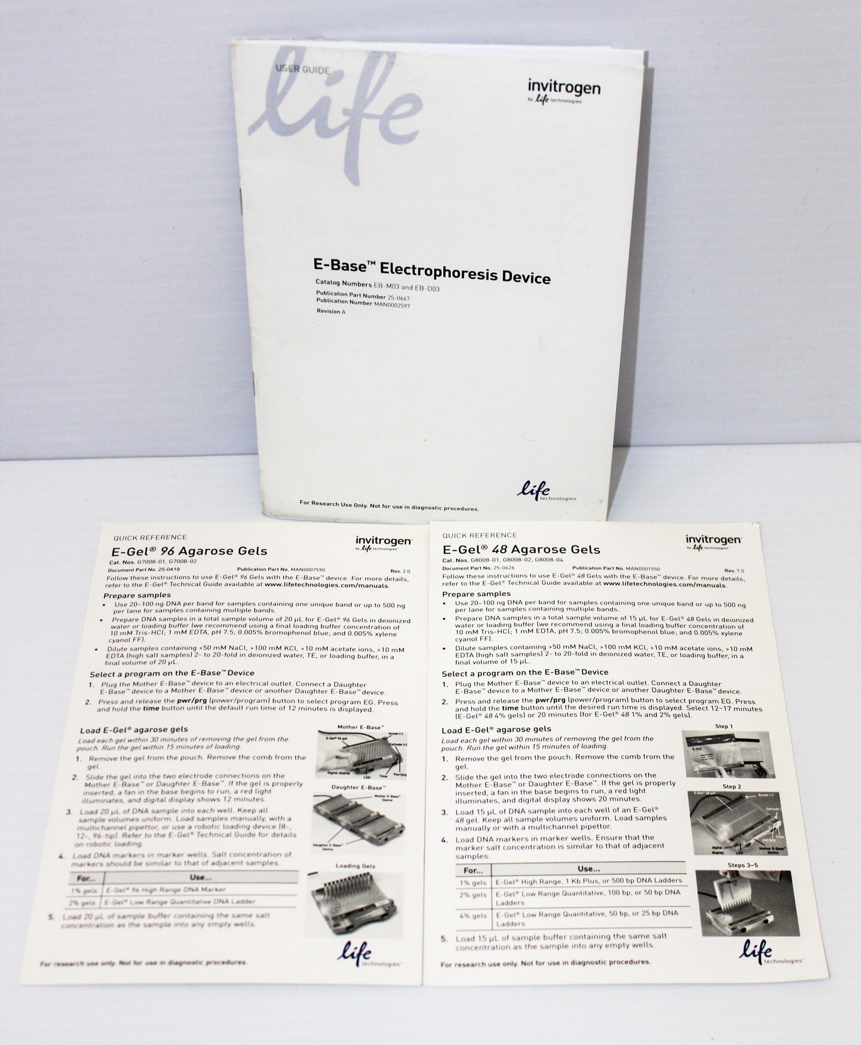 Invitrogen E-Base Electrophoresis System Used Incl Mother/Daughter