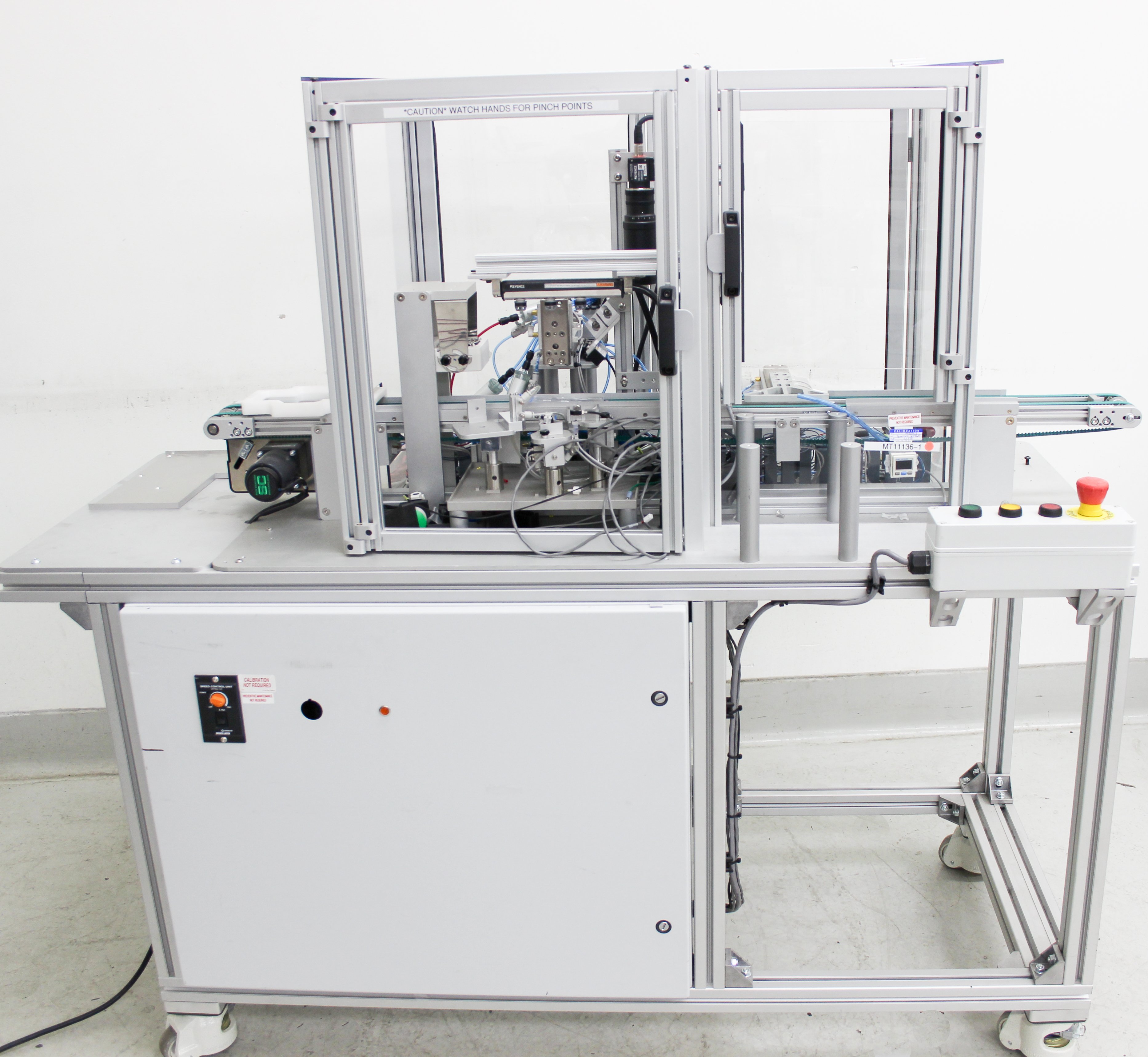 Keyence Misumi Conveyor System Accula Test Cartridge Manufacturing AS-IS Parts