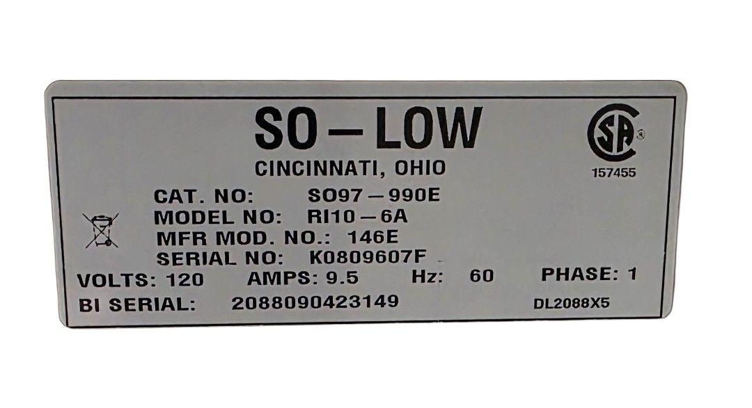So-Low Refrigerated Incubator 6 cu ft