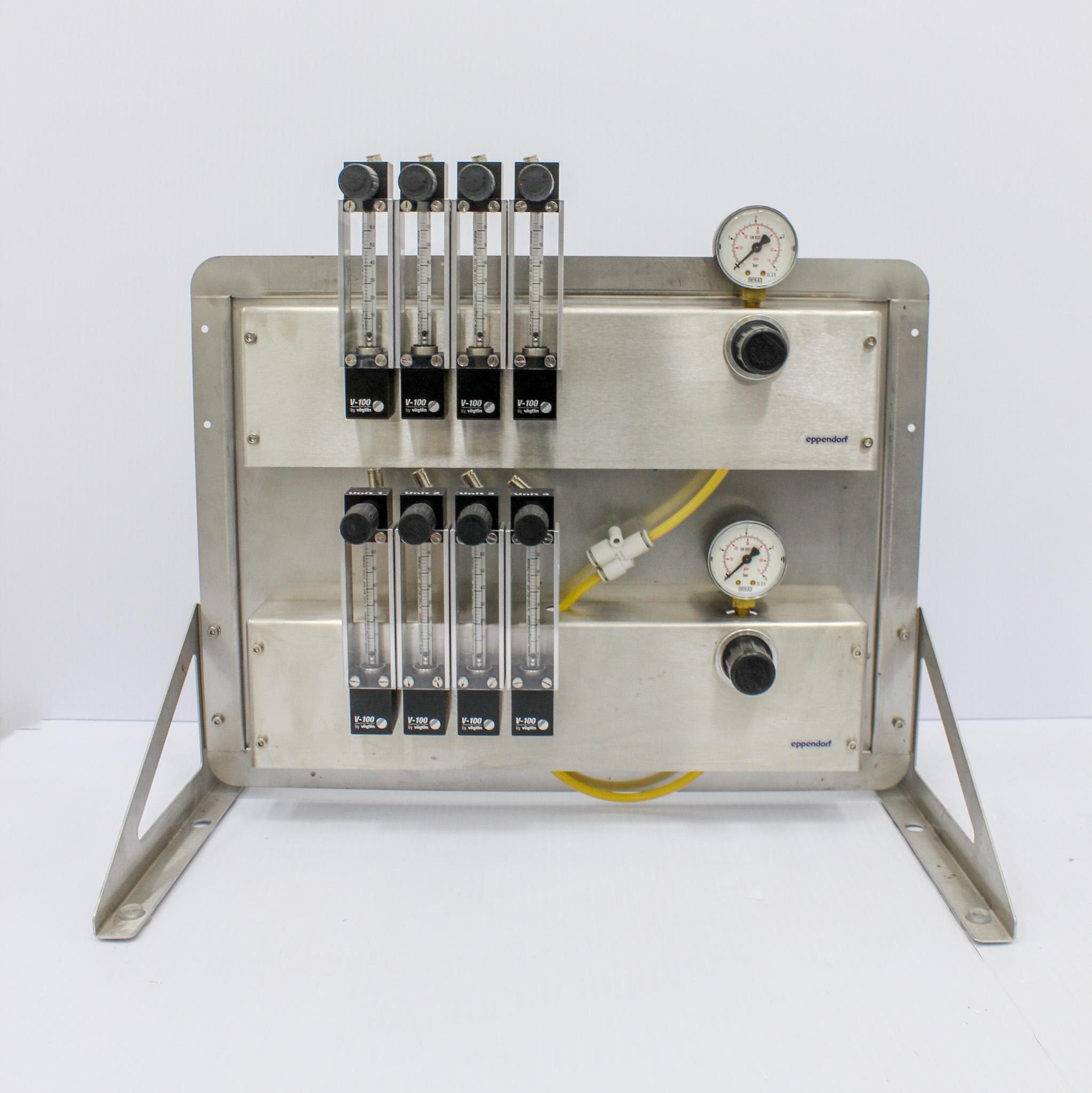Eppendorf Rotameter Gassing Station Bioprocessing 4-Channel 260sL/h Used