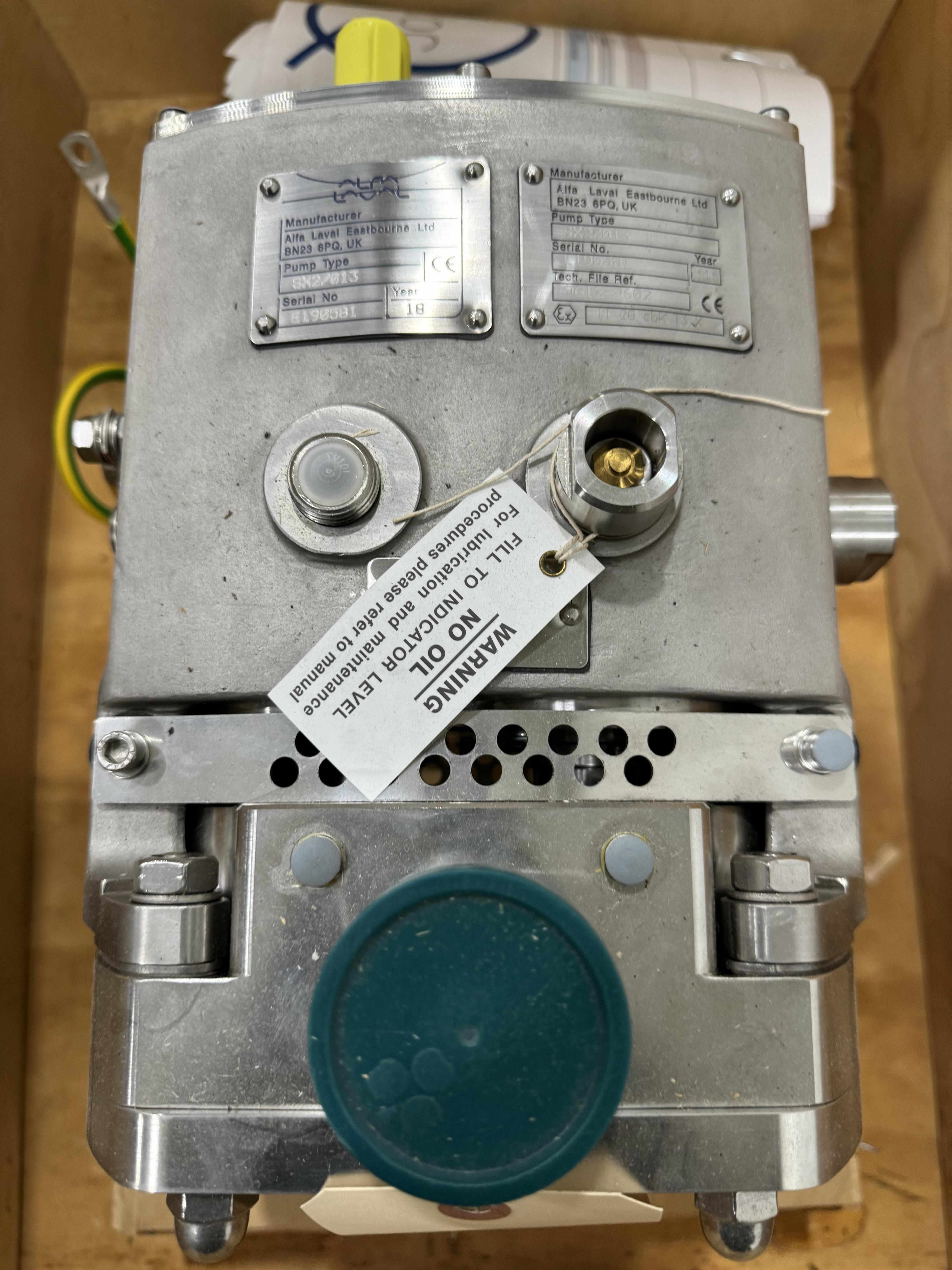 Alpha Laval sx2/013 Rotary Lobe Pump for Biotechnology & Pharmaceutical