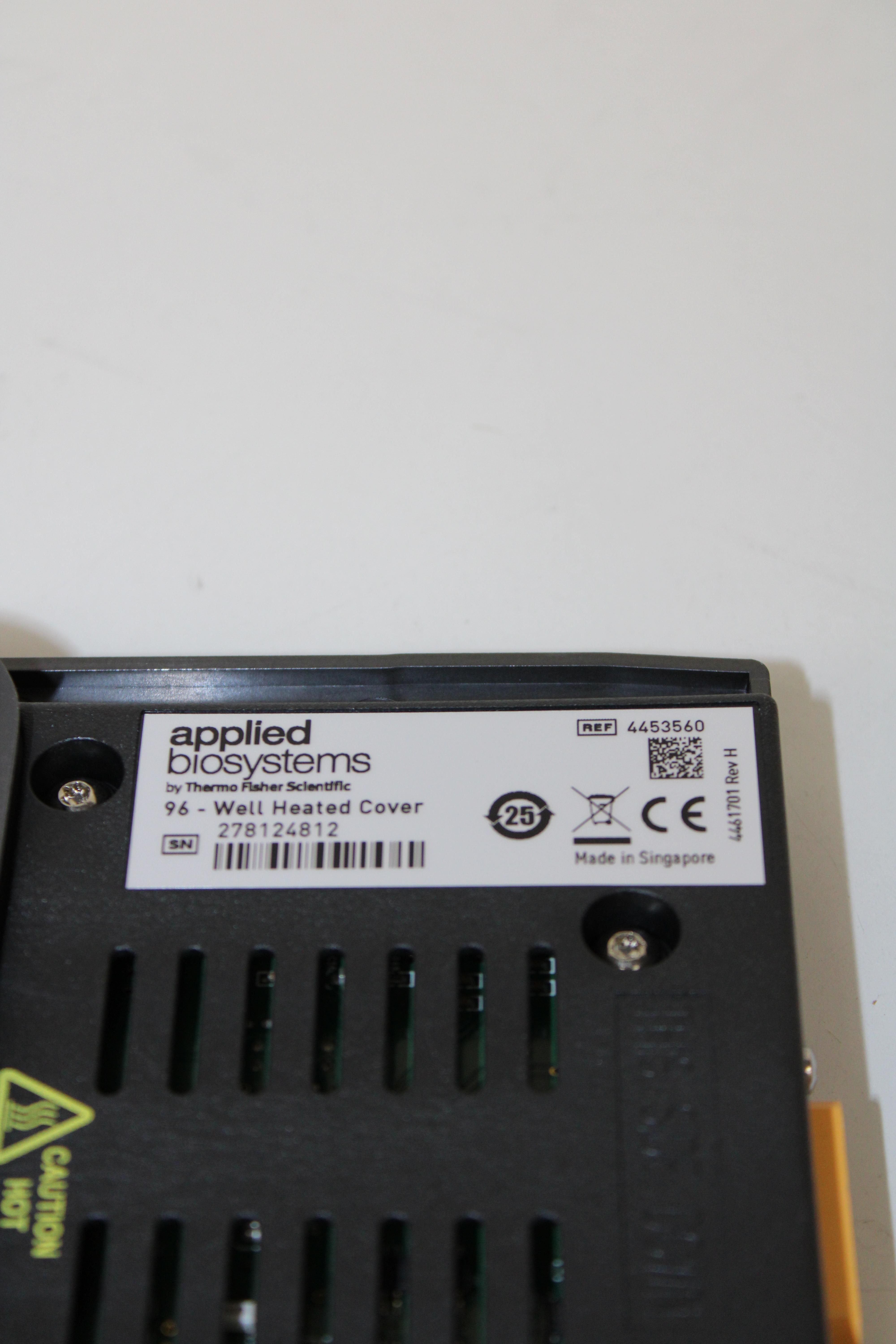 Applied Biosystems 96-Well Heated Cover 4453560 Salvage Lab Equipment