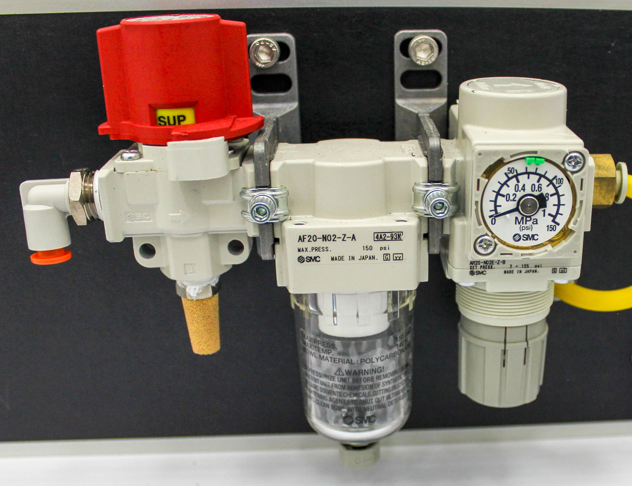 N/A SMC Precision Air Slide Table L-Shaped Cylinder 16mm 20mm Stroke Aluminum