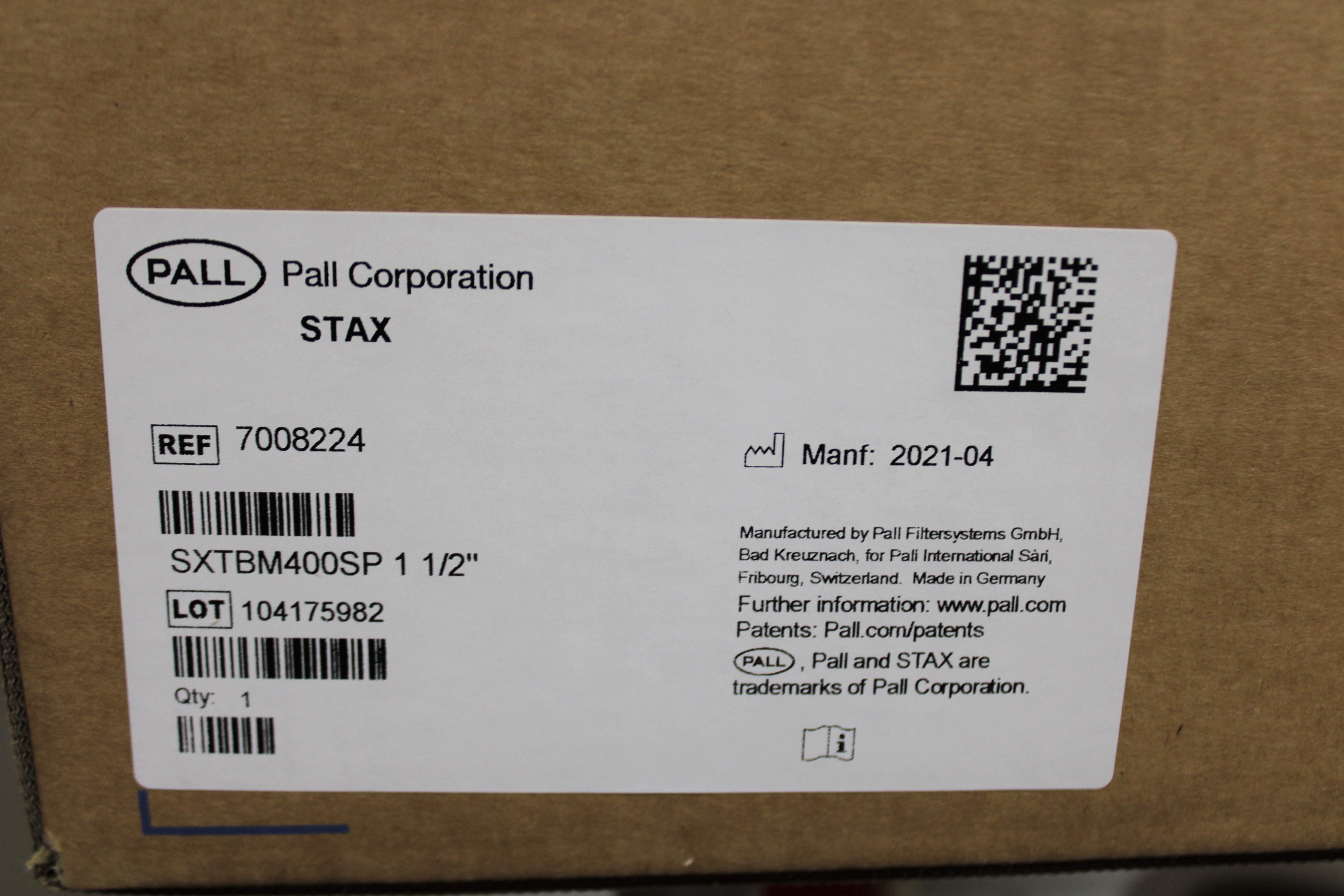 Pall SXPSC10W Disposable Depth Filter Platform for Efficient Filtration