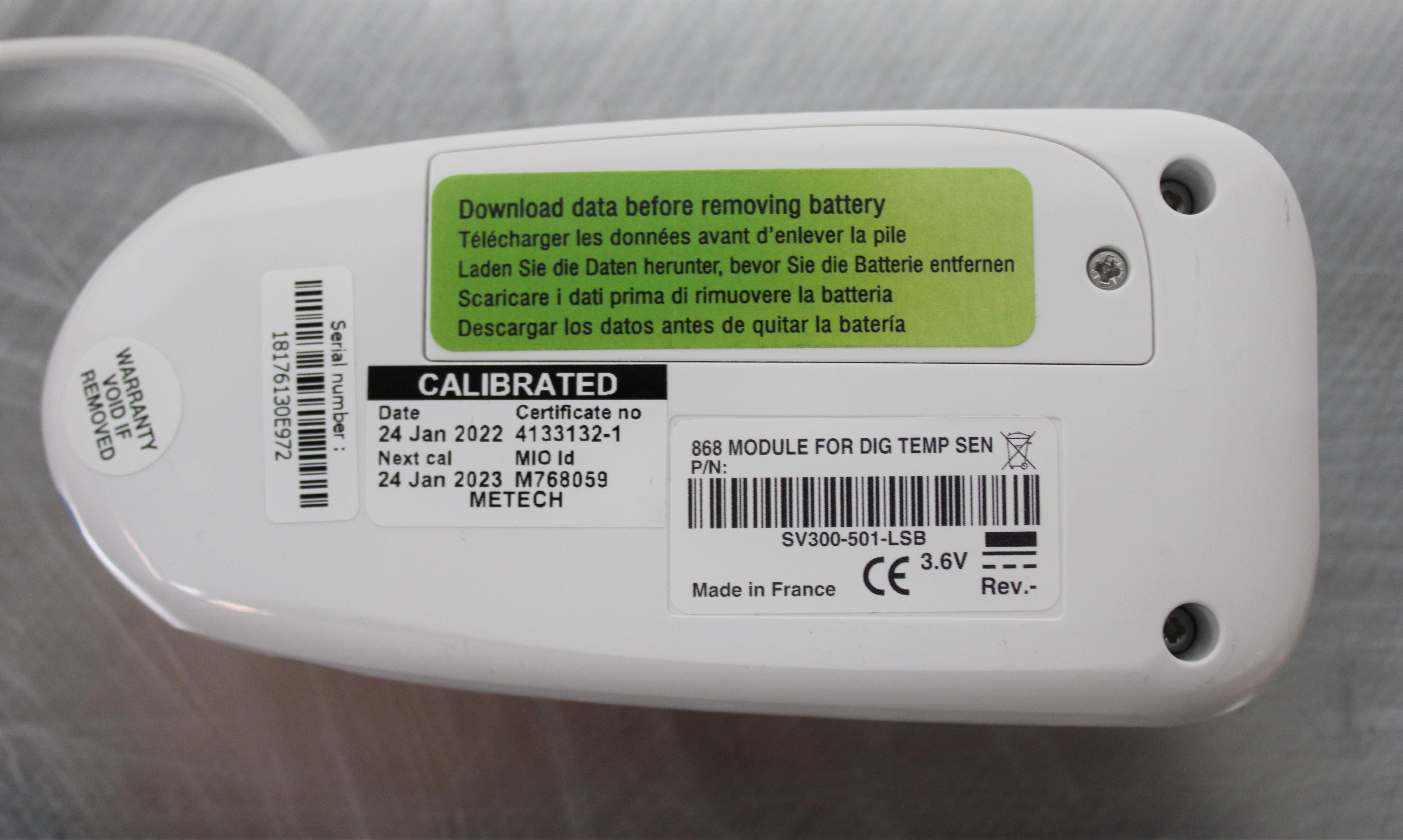 Thermo Smart-Vue SV300-501 Module Sensor 24/7 Monitoring, Data Collection