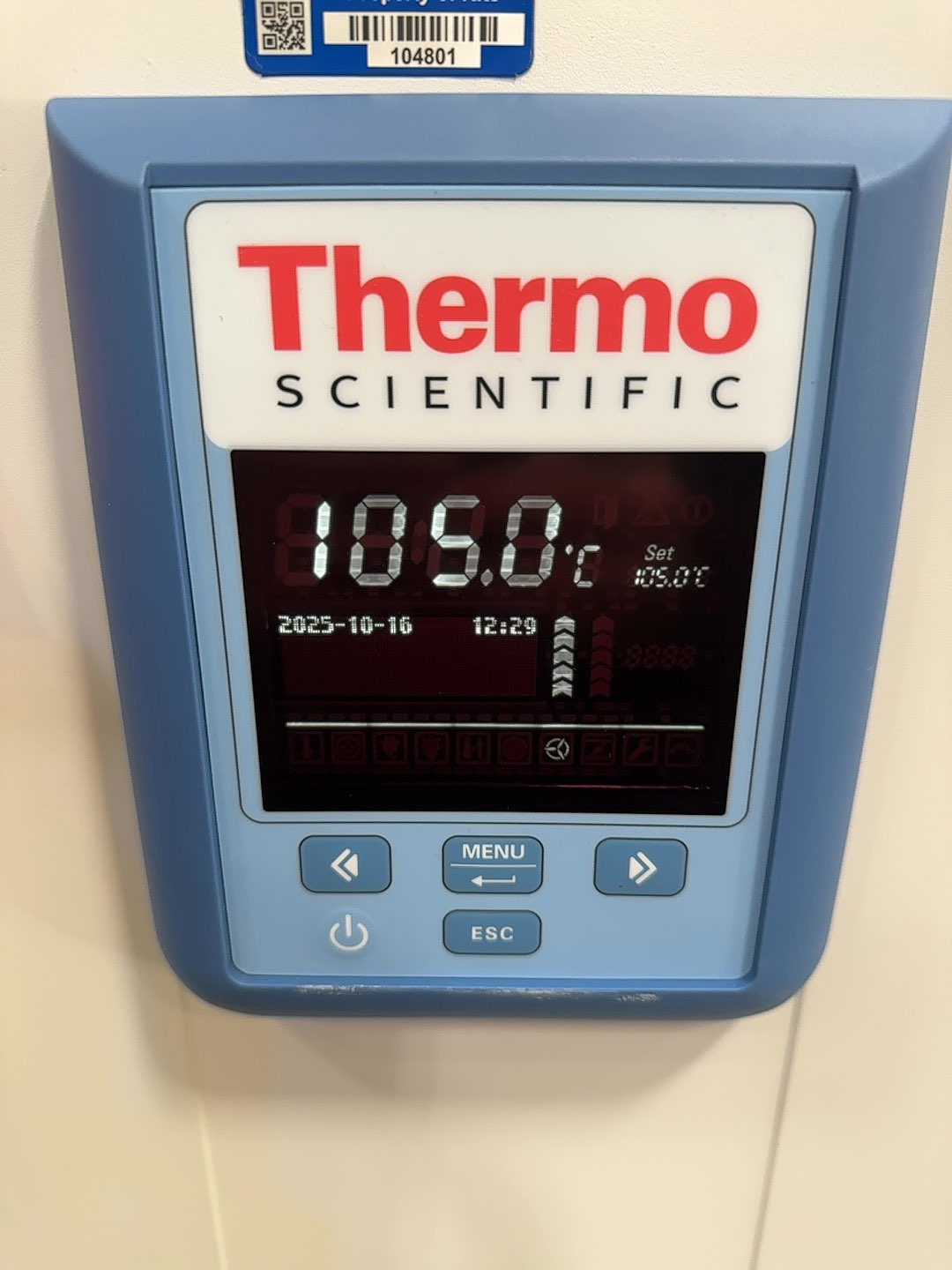 Thermo Heratherm IMH400-S Incubator Microbiological 13.5cuft 5-105C Decontaminator