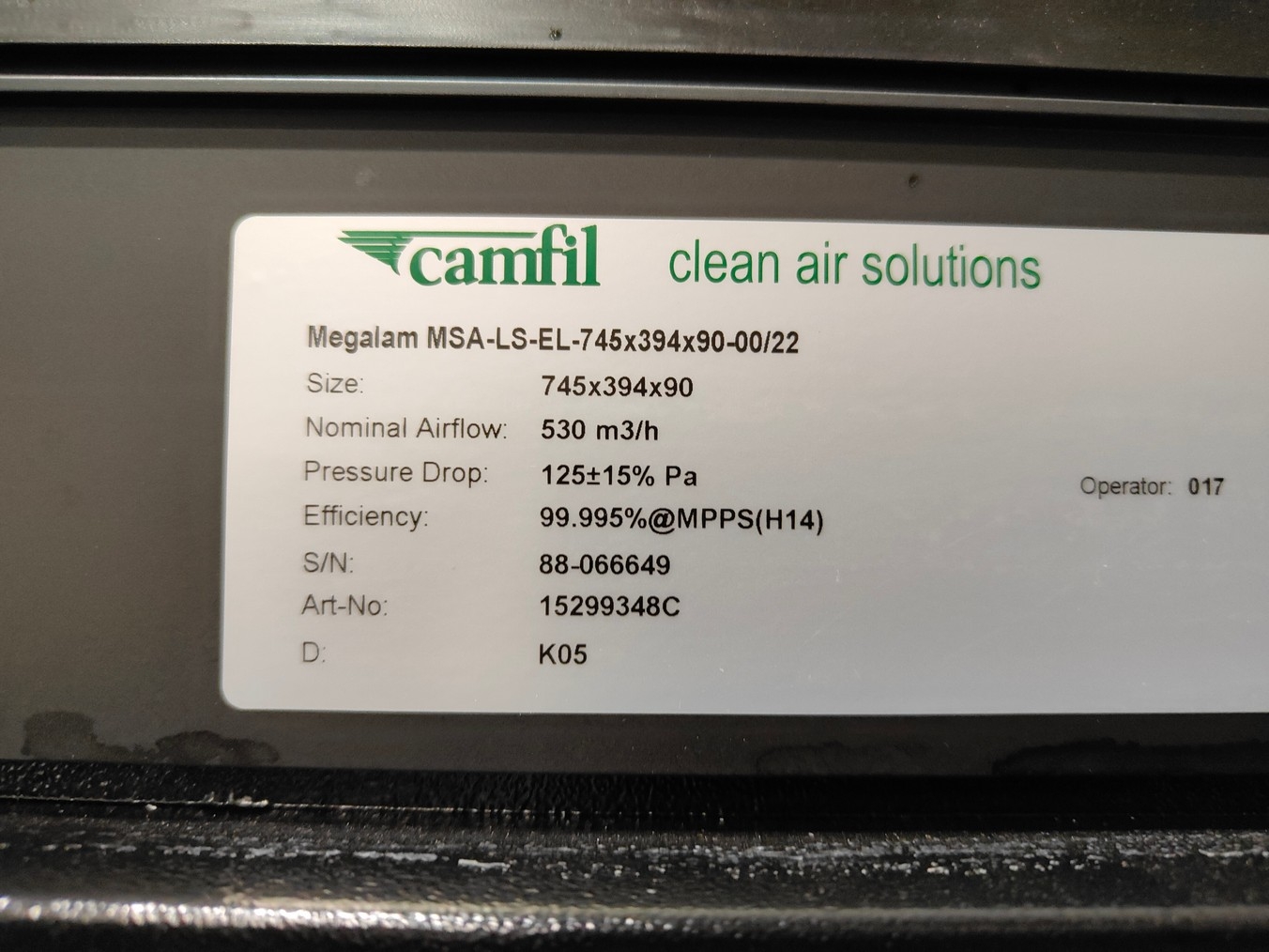 Erlab Captair Flow 483 Ductless Fume Hood Large Capacity Filtration