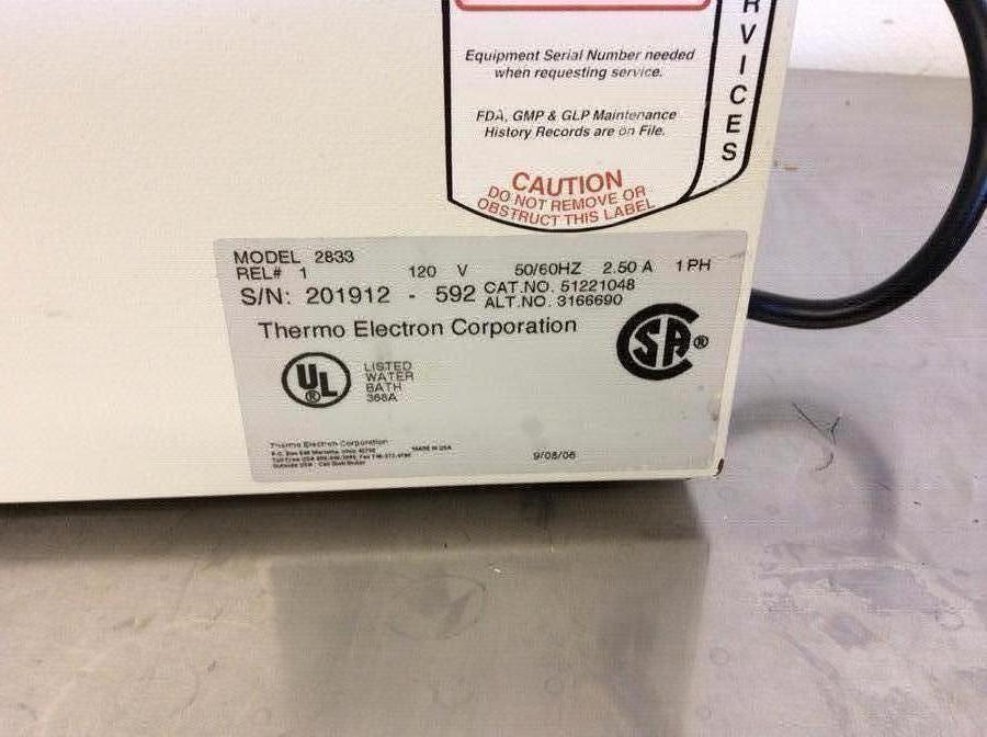Thermo 280 Series Water Bath Microprocessor Controlled, Used, Precision Control