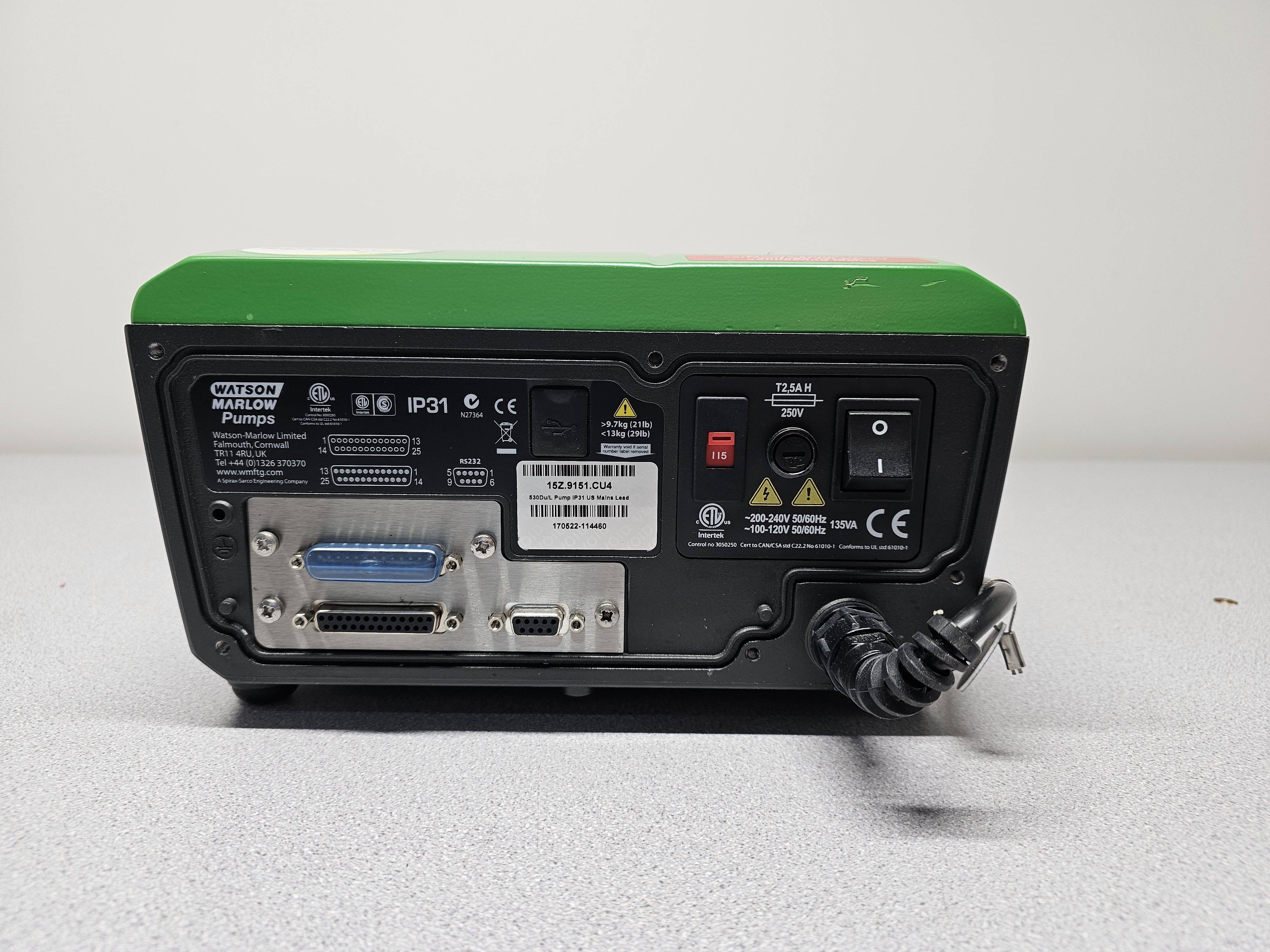 Watson Marlow 530Du Peristaltic Pump High Accuracy 3500ml/min 2200:1 Control