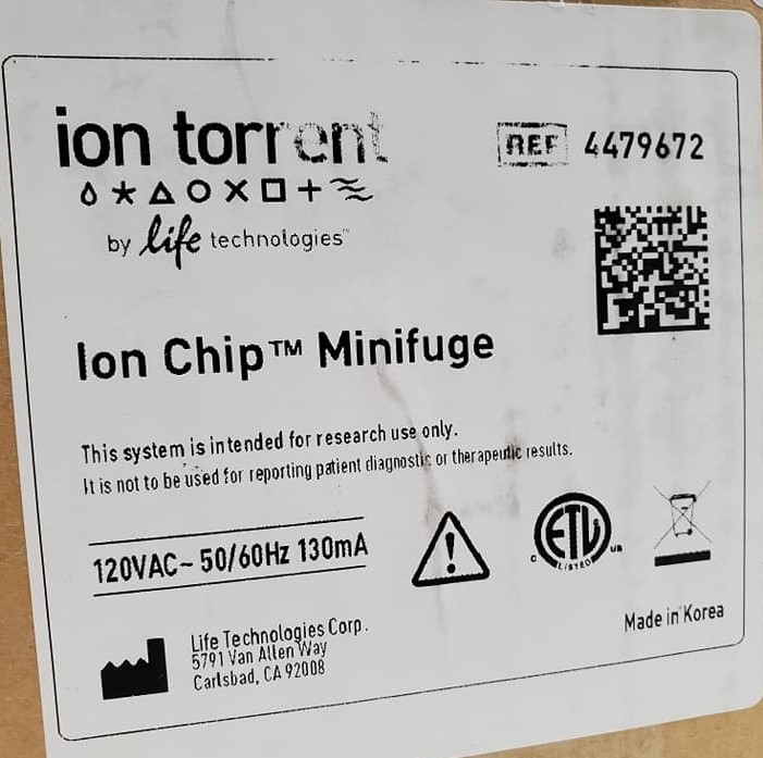 Life Technologies Ion Chip Minifuge 4779672