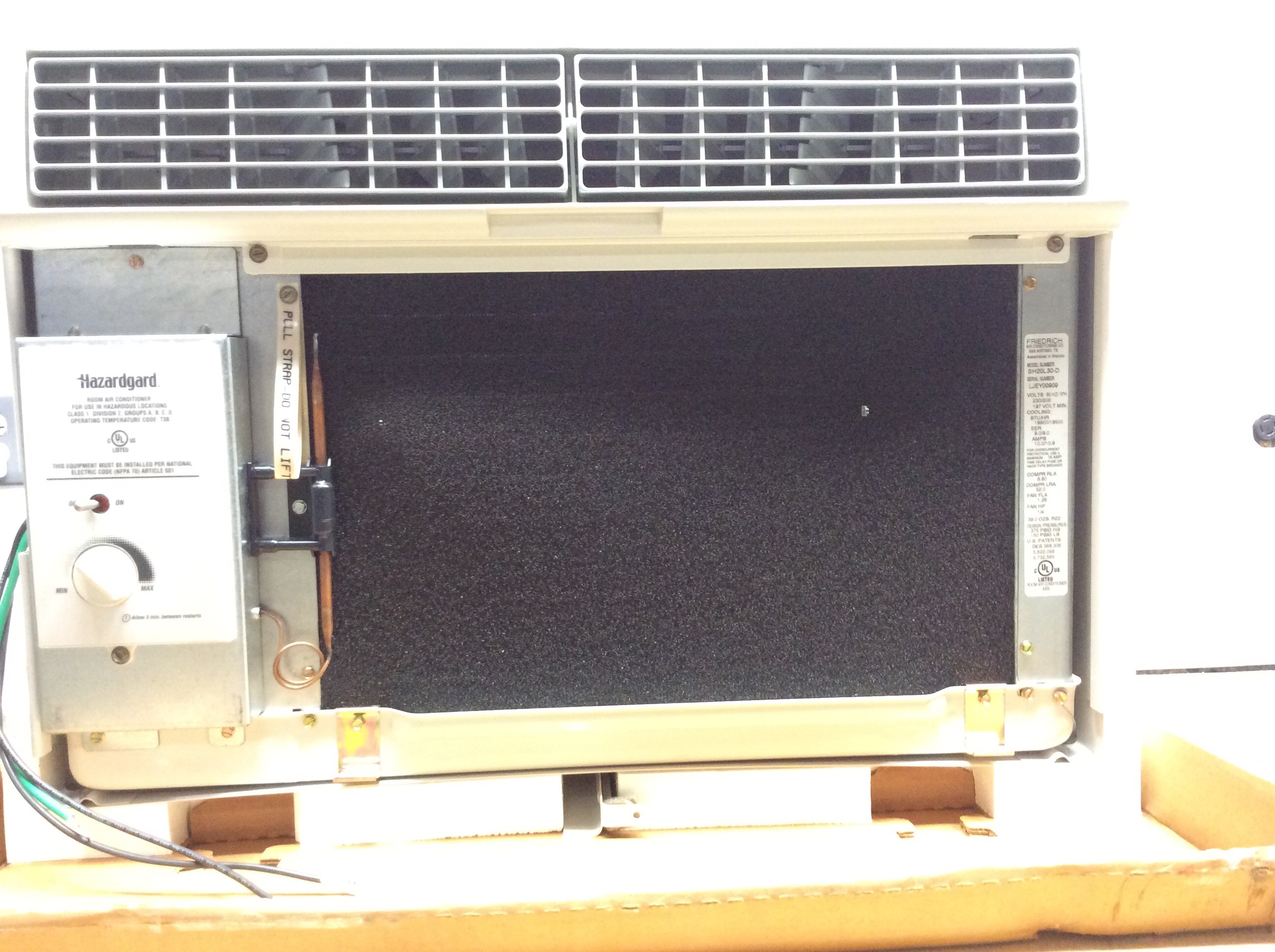 Friedrich SH20L30-D Air Conditioner Hazardous Condition 19000 BTU T4 Rating