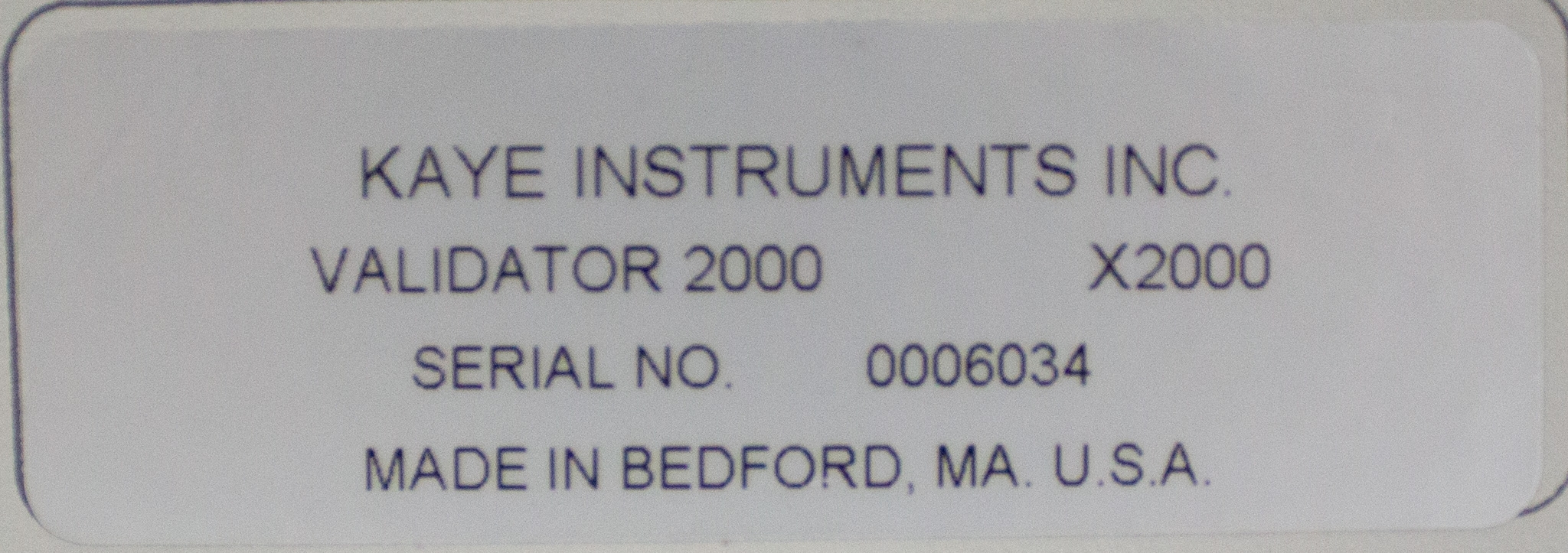 Kaye Instruments Validator 2000 Validation Data Logger - Temp Stability & Calibration