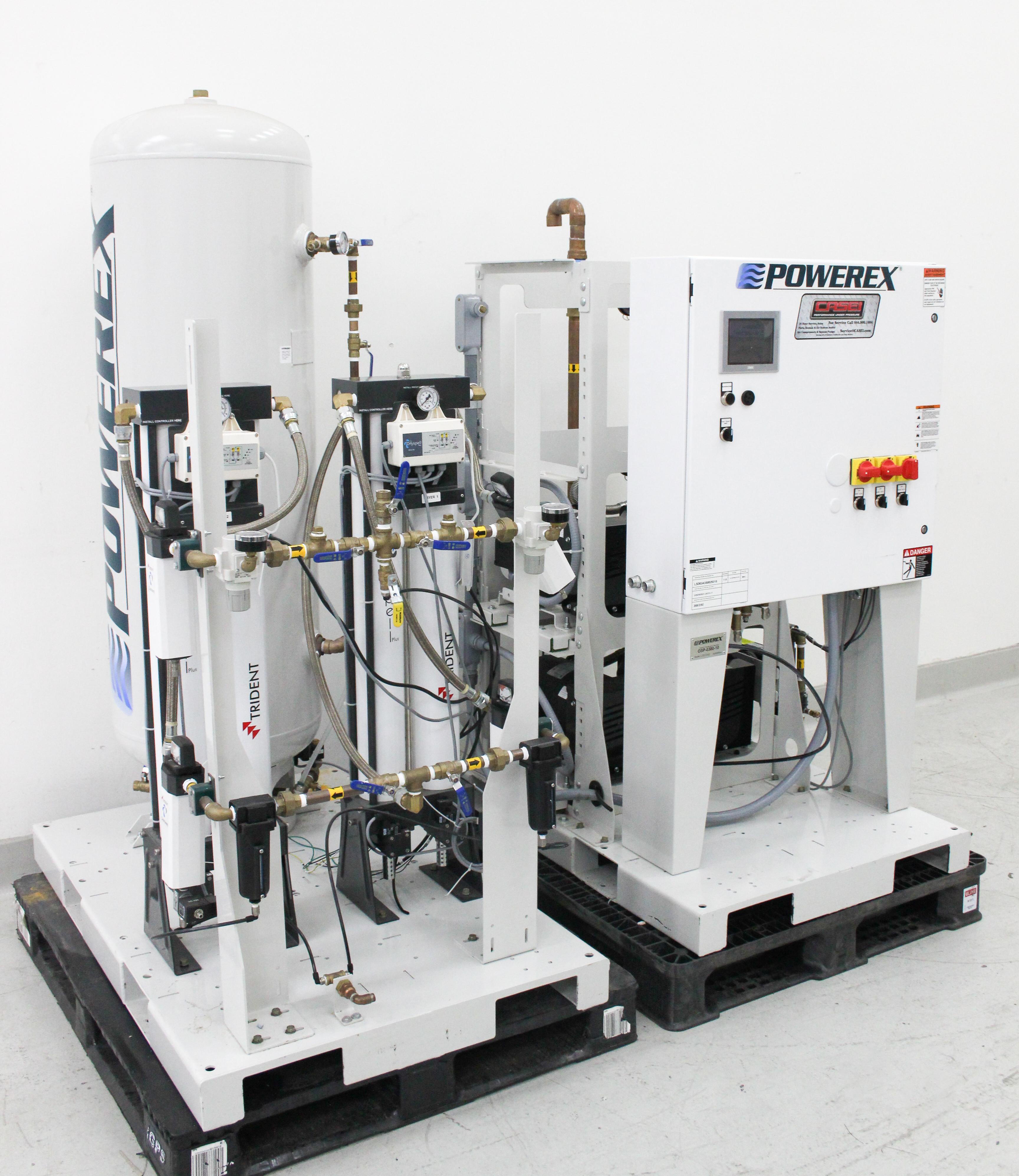 Powerex LSD03A3 Lab Air Compressor System 80 Gallon 145 PSIG USA