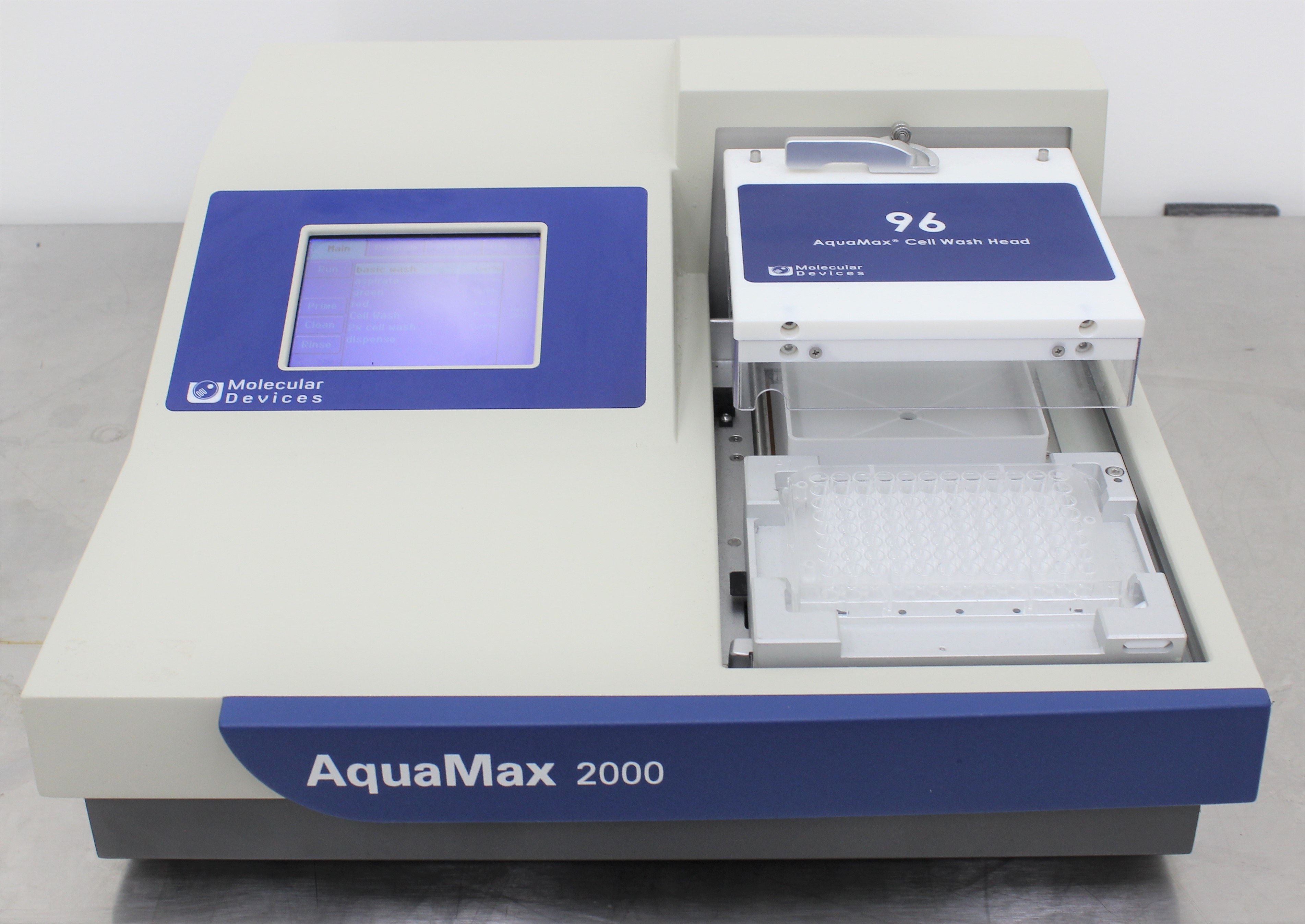 Molecular AquaMax 2000 Plate Washer 96/384 Well VG Used No Computer