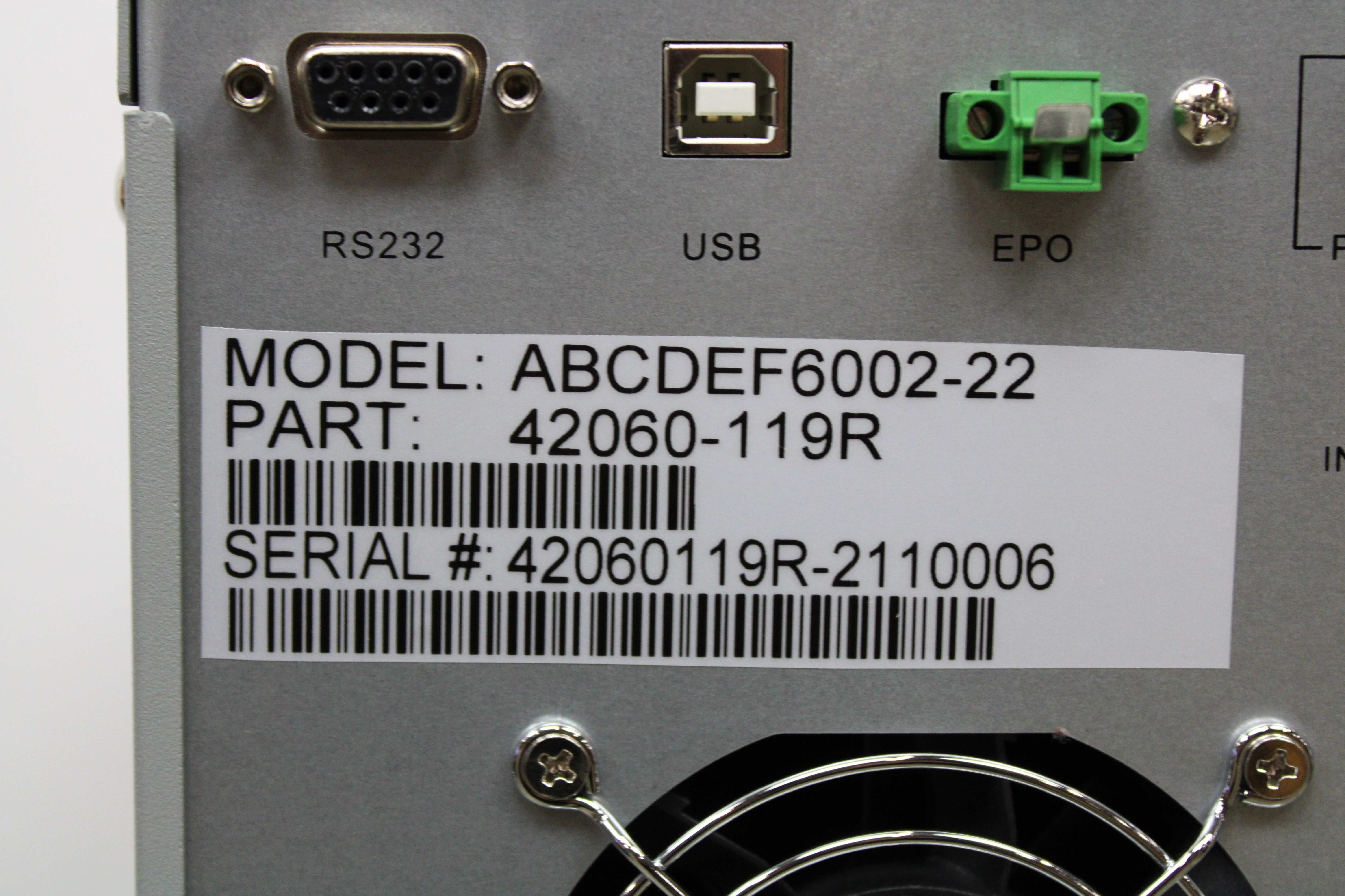 Powervar Security Plus II UPS 6kVA 240V Advanced Power Protection Used