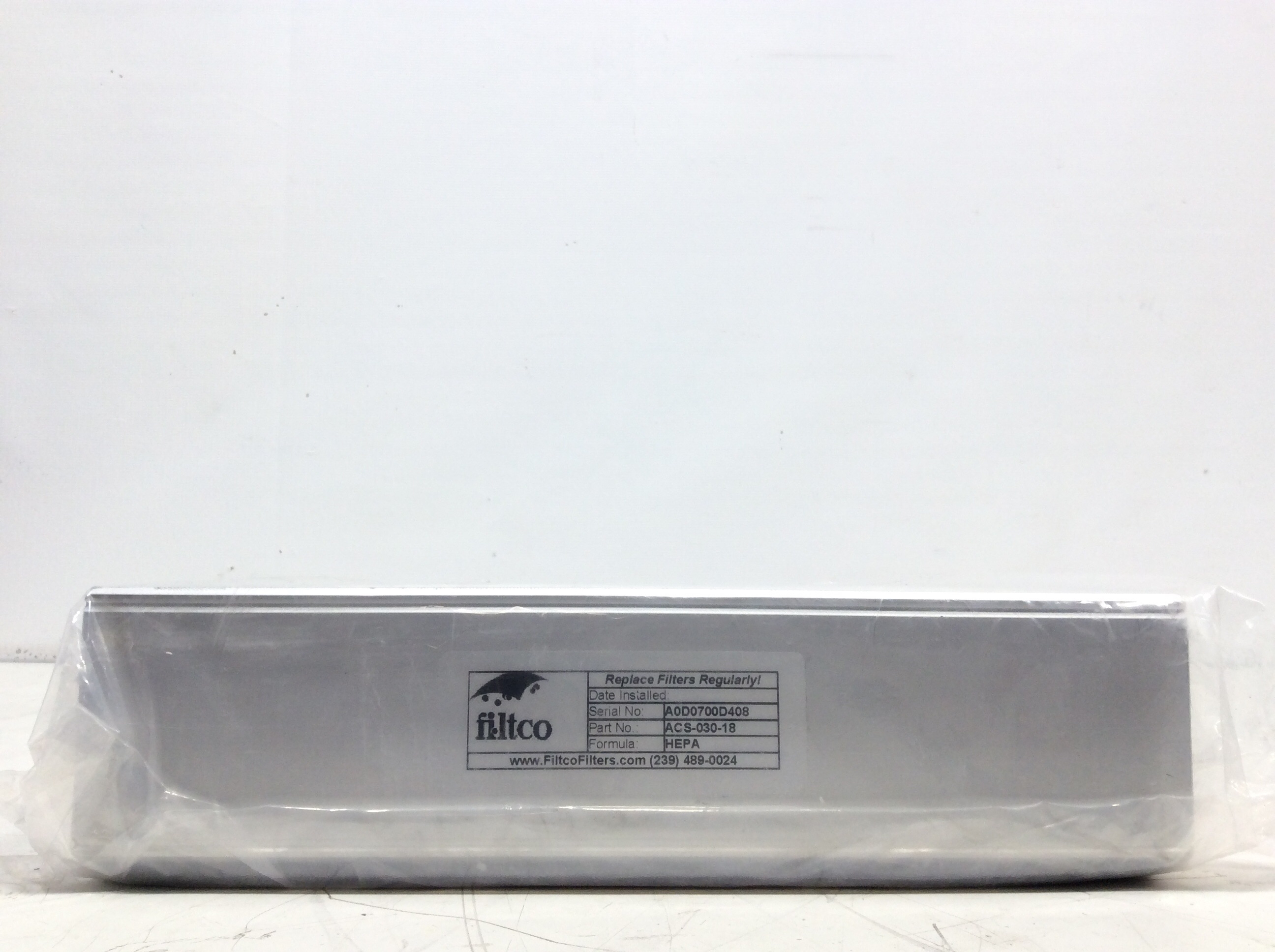 Filtco Hepa ACS-030-18 AirClean AC648 HEPA Replacement Filter