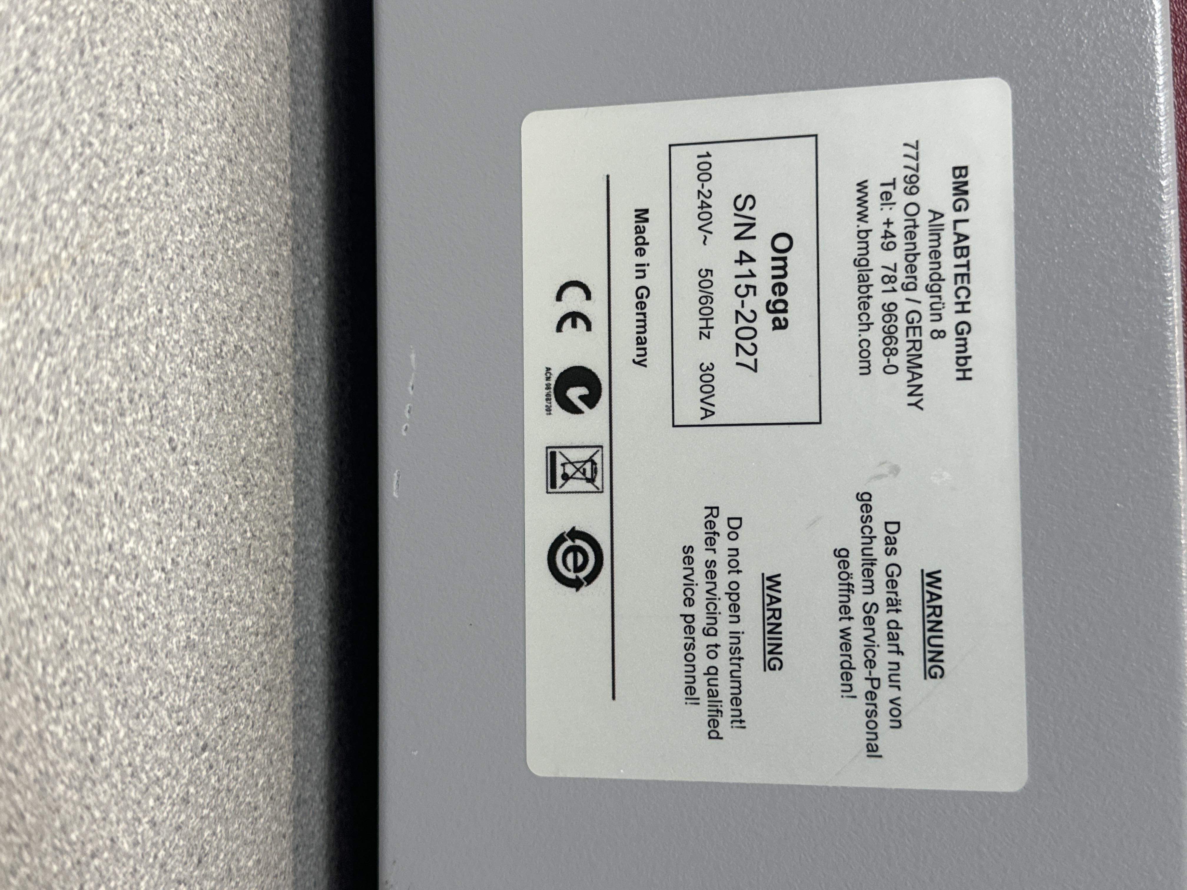 BMG FLUOstar Omega Multi-Mode Microplate Reader with 6 Detection Modes