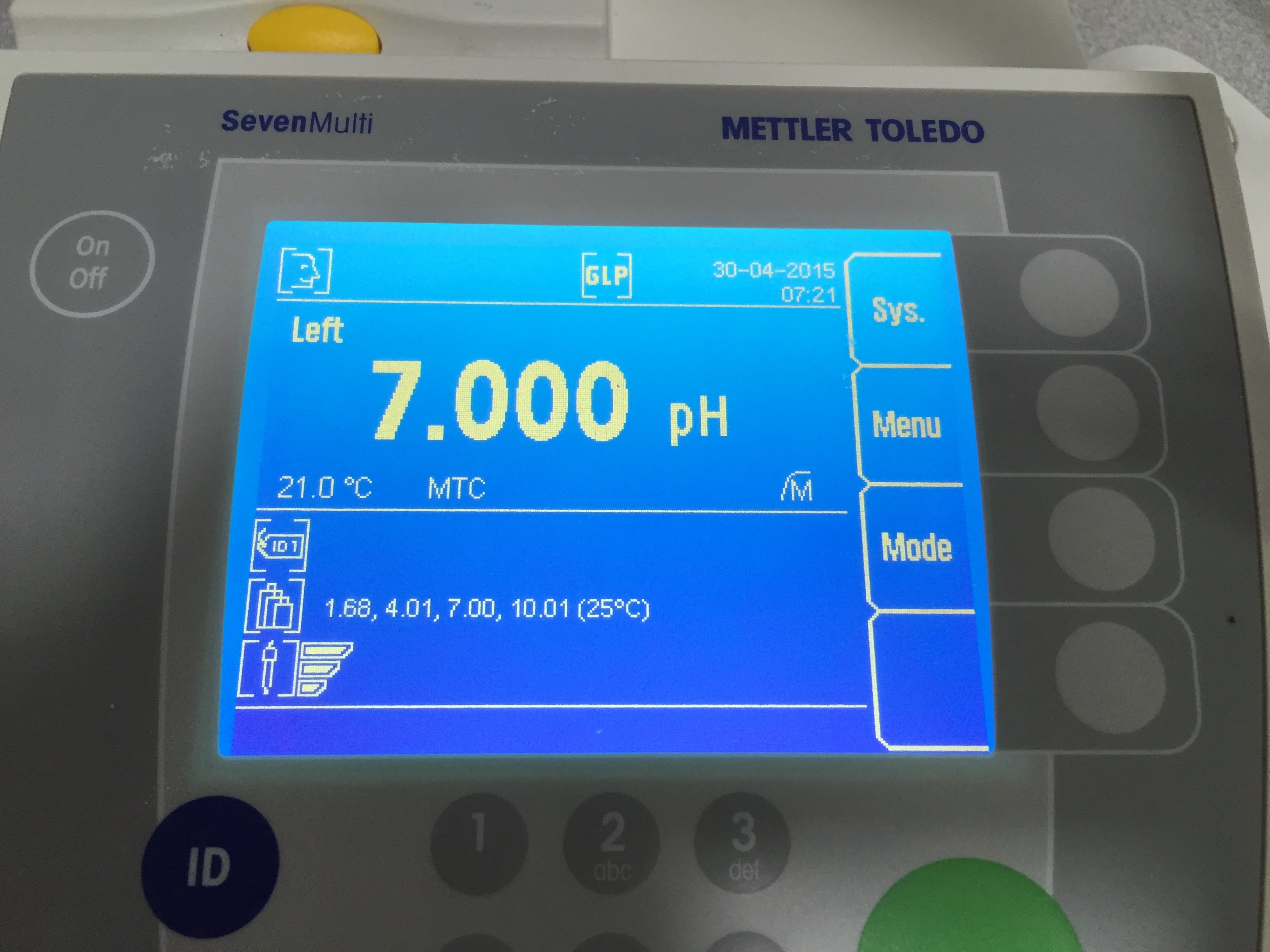 Mettler Toledo SevenMulti pH Meter Temperature Range -30C to 130C