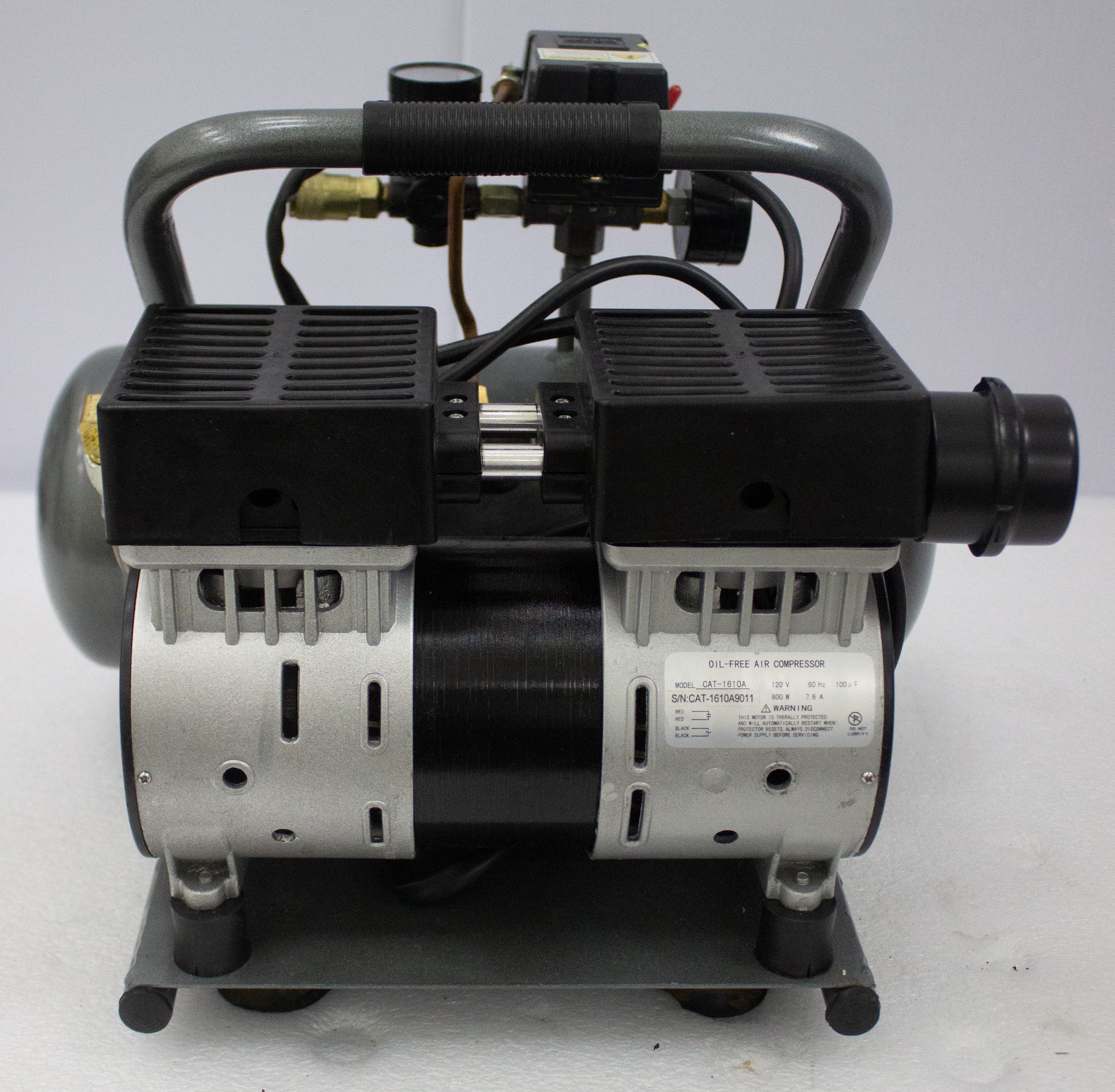 California Air Tools 1610A Air Compressor Ultra Quiet Oil-Free 1HP 1.6Gal