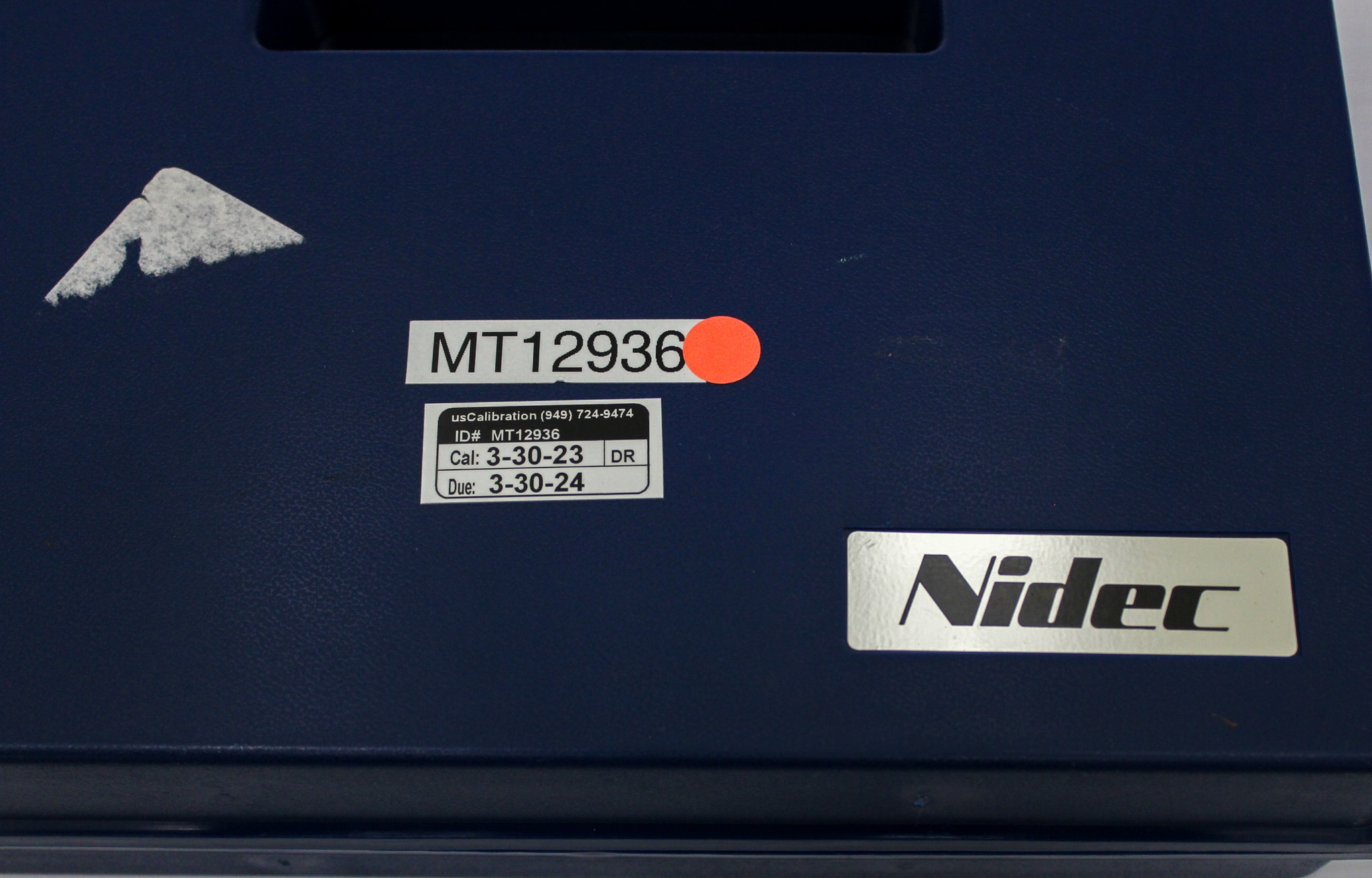 Nidec DT-107A Handheld Tachometer with Calibration Wheel and LED Display