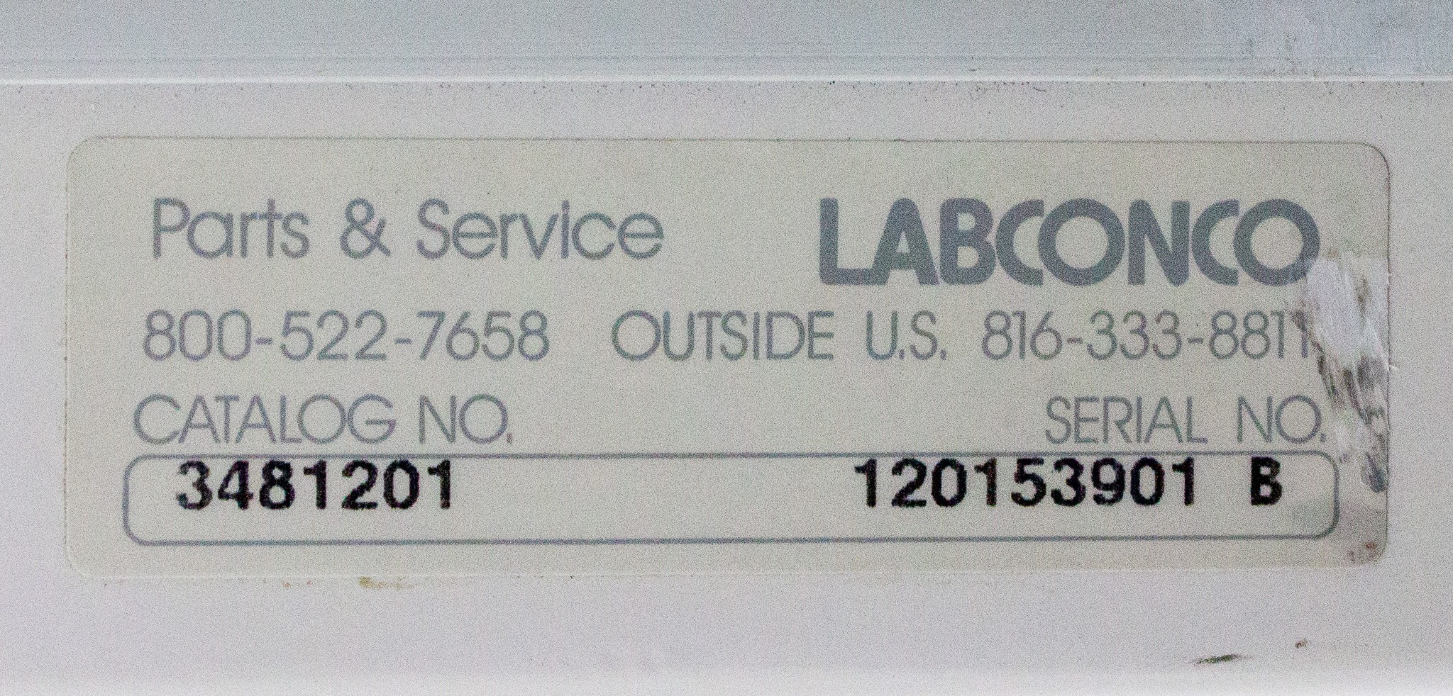 Labconco Puricare 3481201 6ft Class II Biosafety Cabinet UV Light