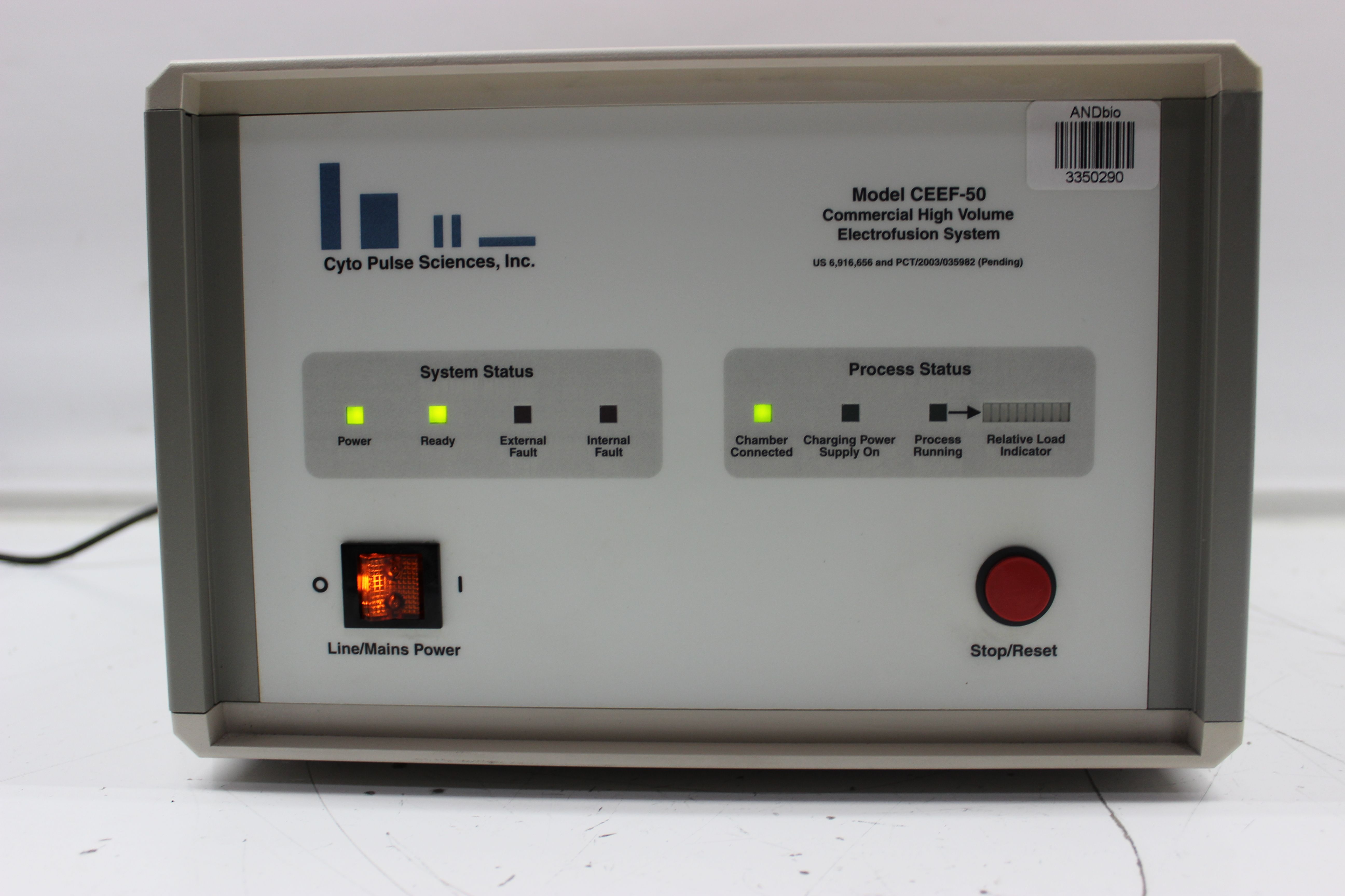 Cyto Pulse CEEF-50 Electrofusion High Volume Commercial System Functional