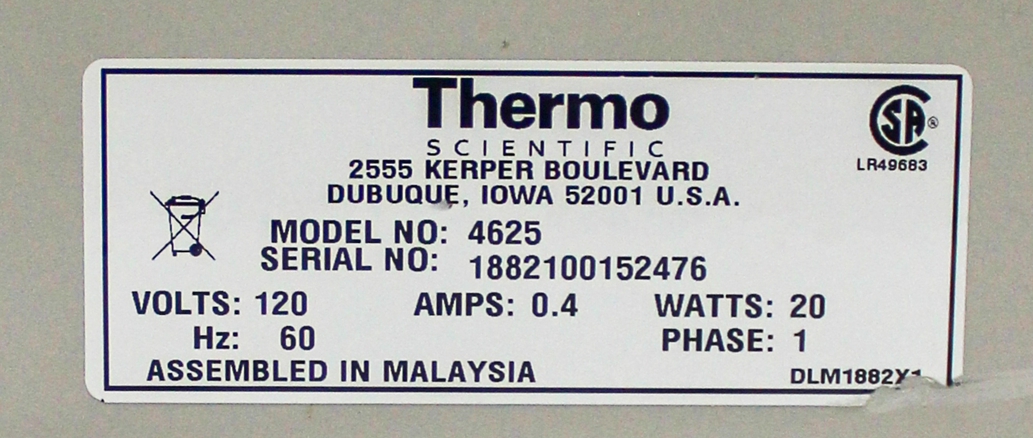 Thermo 4625 Titer Plate Shaker with 1100 RPM Key Applications