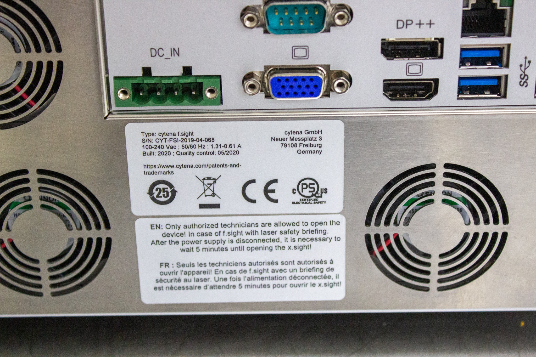 Cytena F Sight Cell Dispenser Cell Counting Sorting Dual-Camera 120V/220V Turn-Key