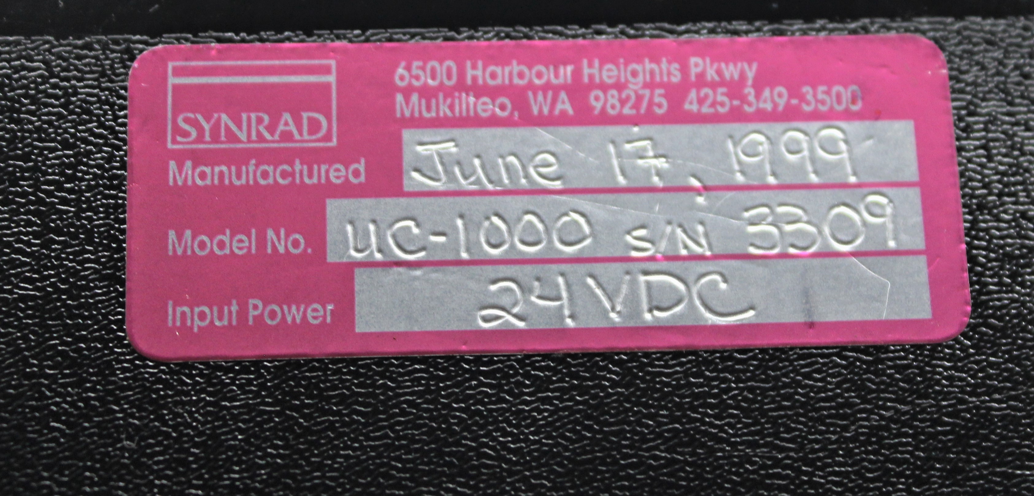Synrad UC-1000 Controller for Synrad CO2 Lasers with Manual Power Adjust
