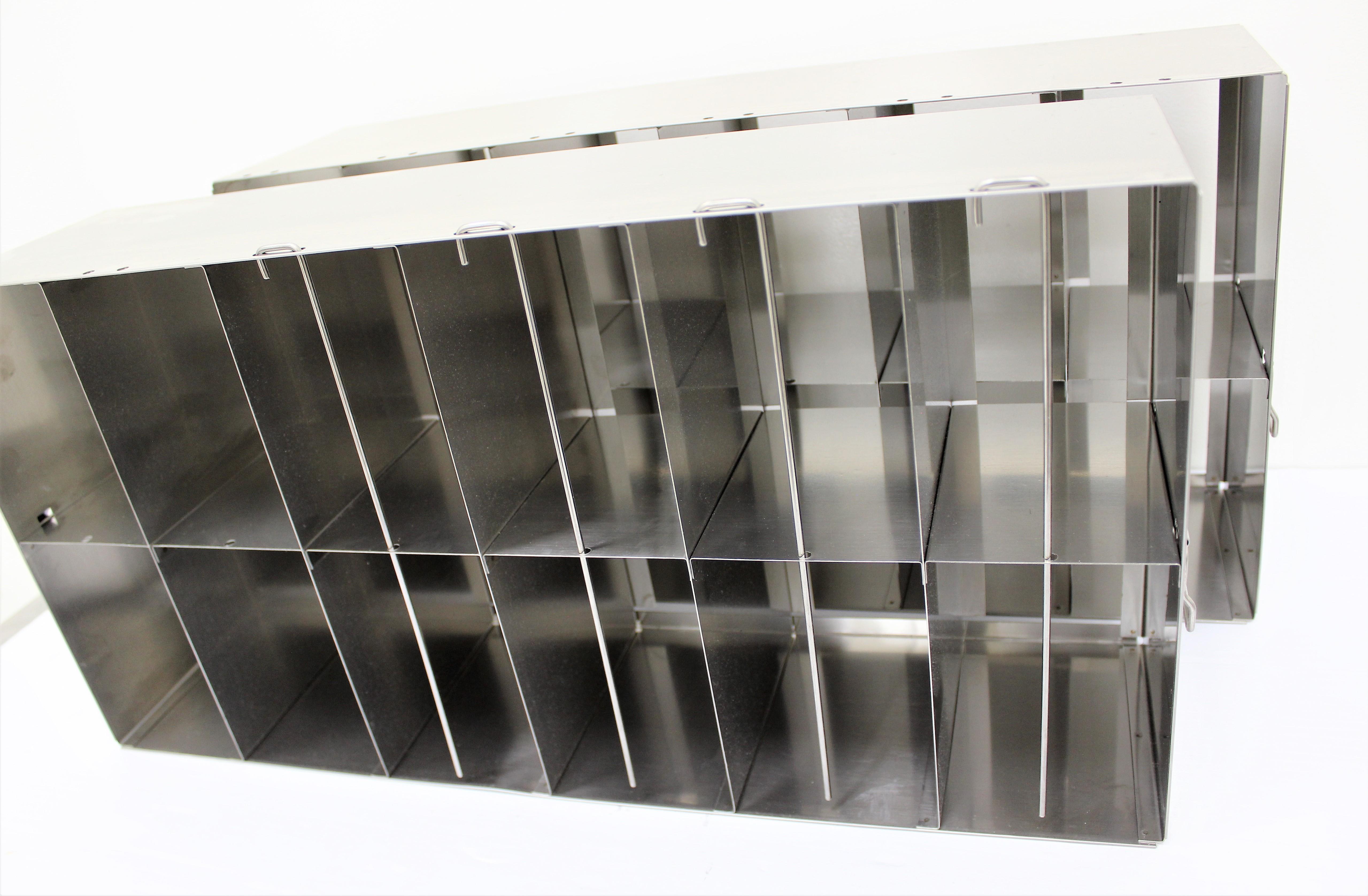 VWR 89214-698 Ultra Low Freezer Rack 12 Slot Stainless Steel Storage