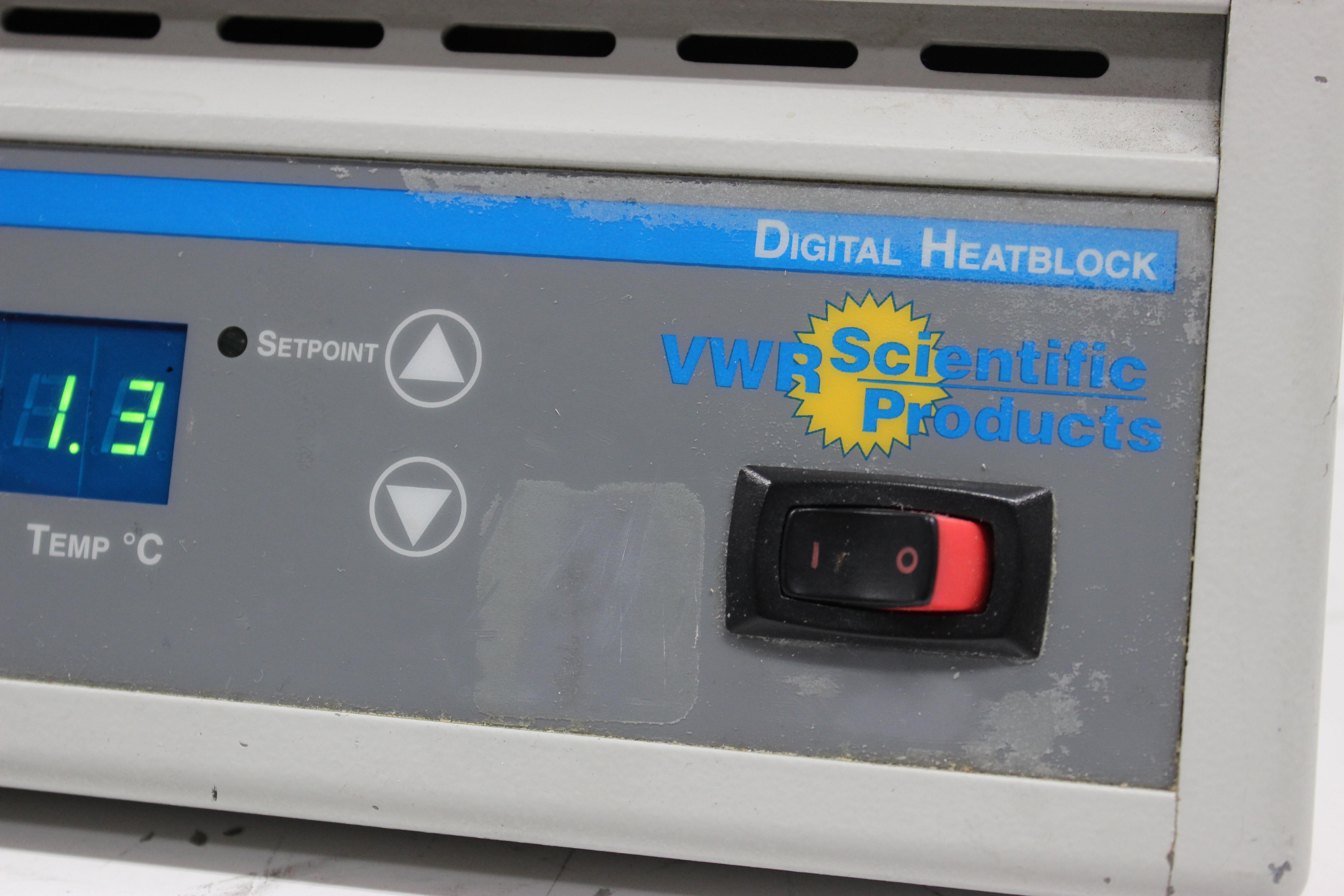 VWR Digital Heatblock Small Benchtop Equipment Heat Block Used Power Cord