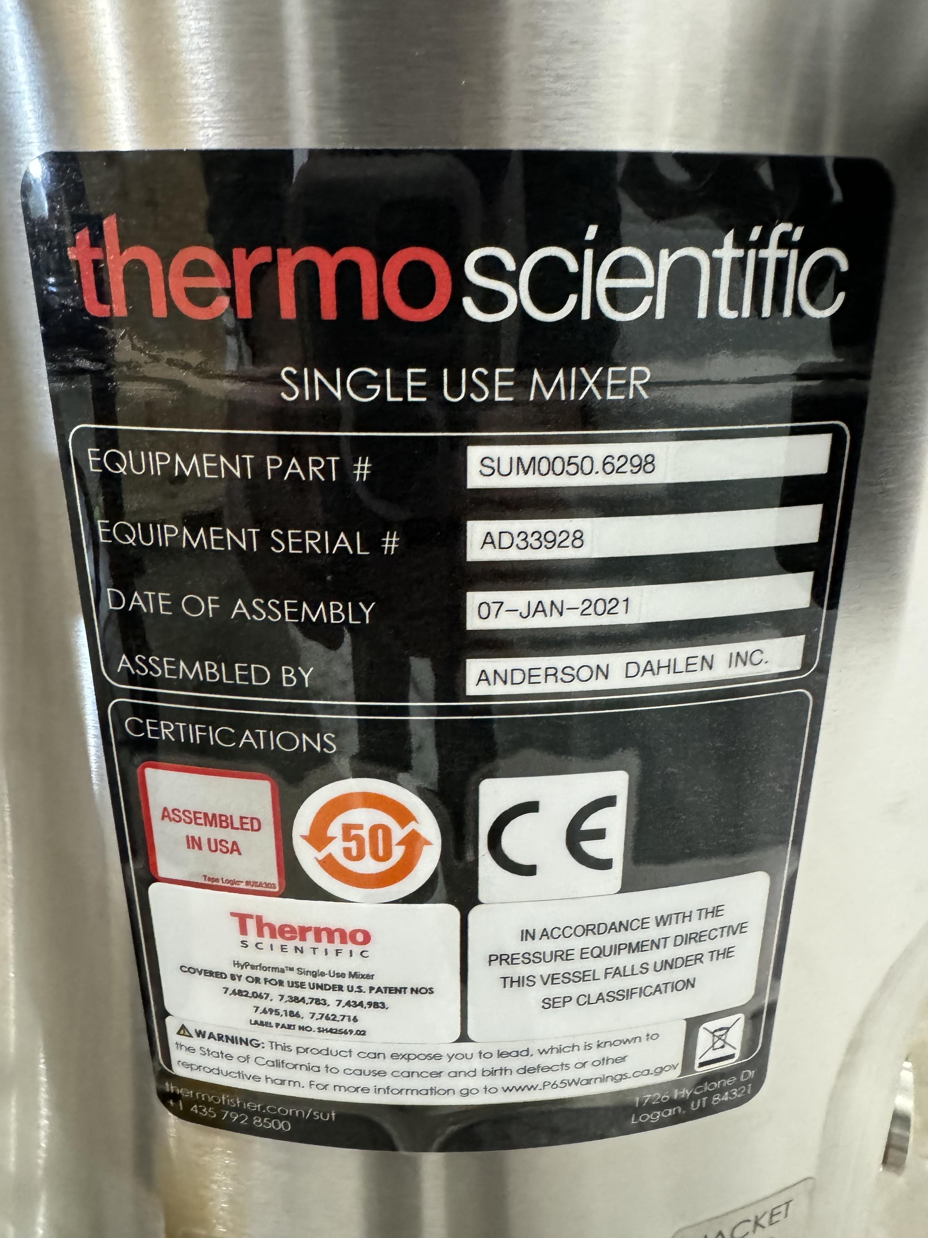 Thermo SUM0050.6298 HyPerforma Single-Use Mixer 100L w/ Touchscreen