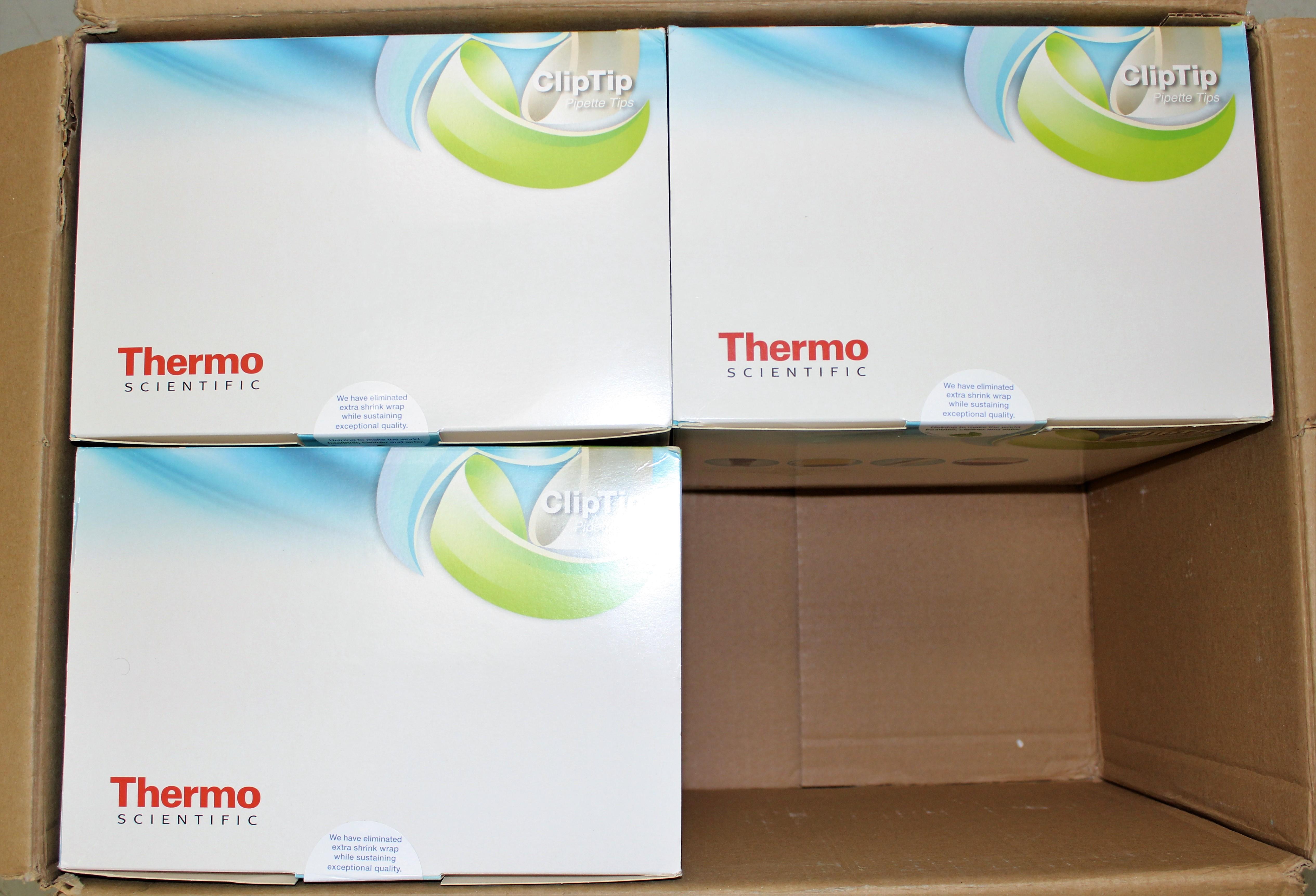 Thermo Clip Tip 1250 Pipet Tips Sterile Low Retention 8x96 Box System