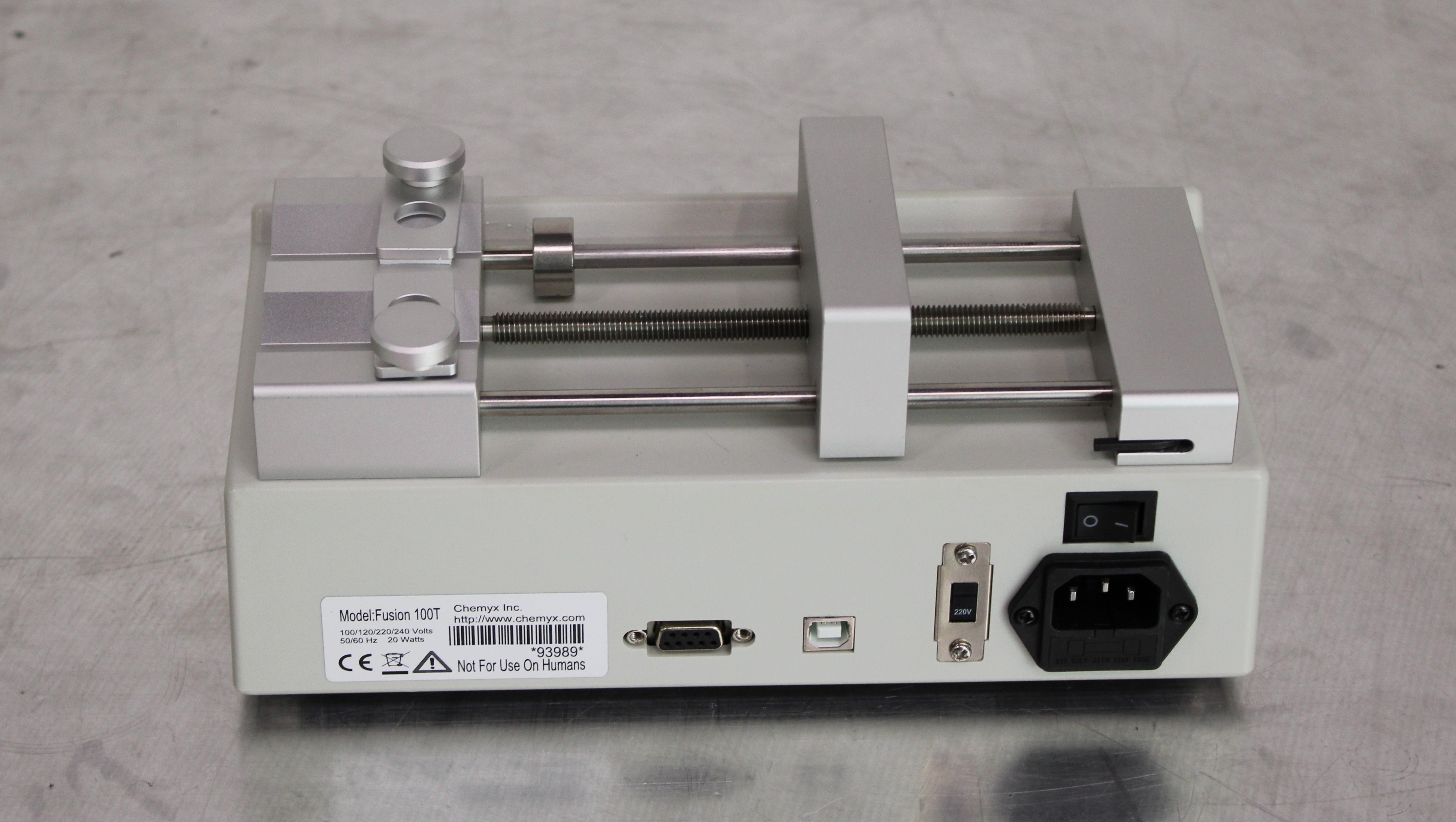 Chemyx Fusion 100T Syringe Pump - Dual-Channel Precision Infusion