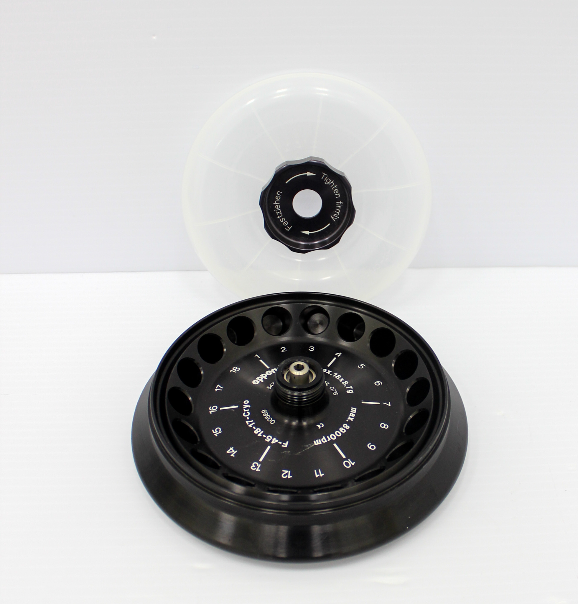 Eppendorf F-45-18-17 Cryo Rotor for 5430/5430R, 8900 RPM, 18 Tube Capacity