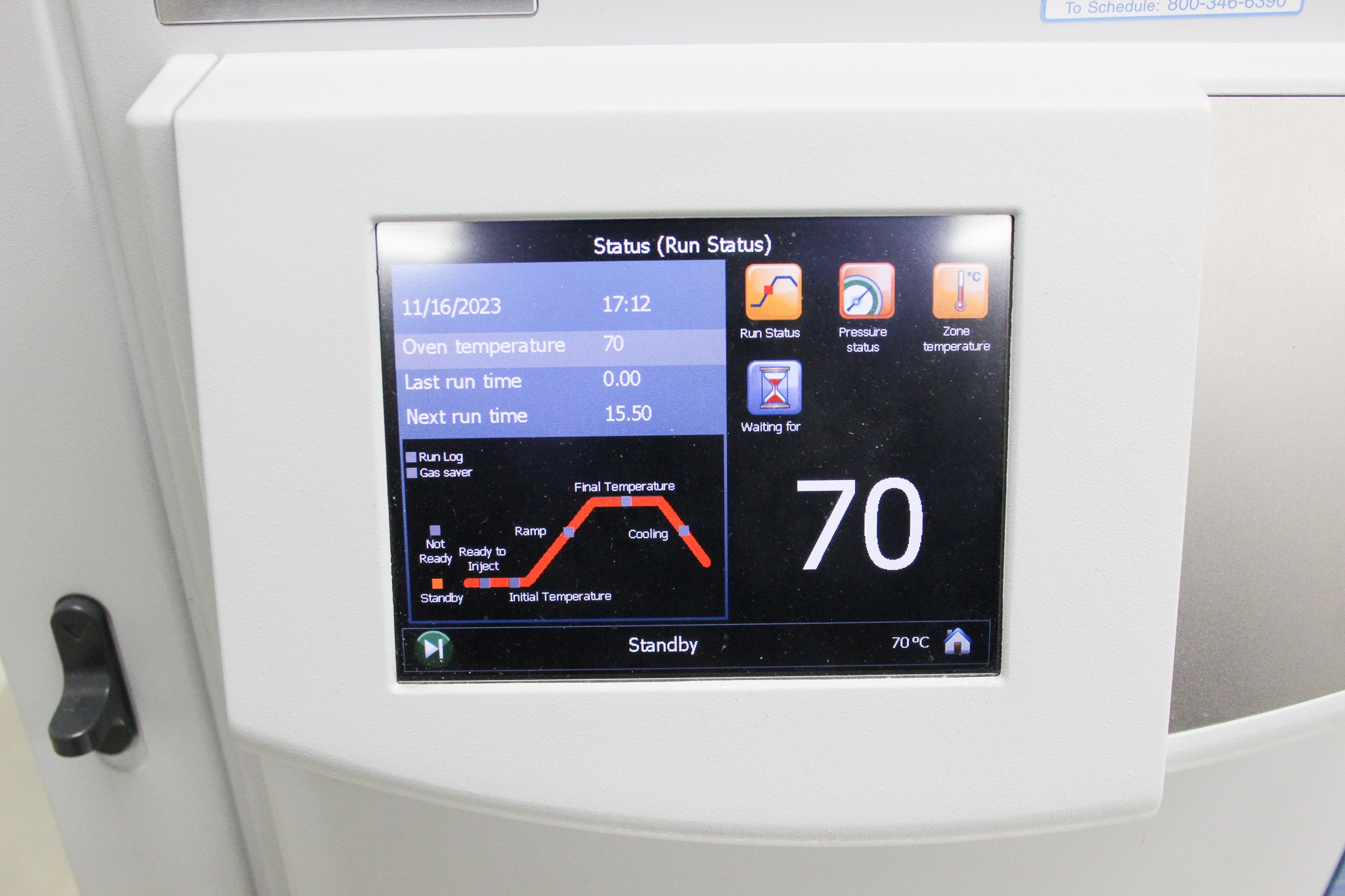 Thermo Trace 1310 Chromatograph System Gas Chromatography Oven