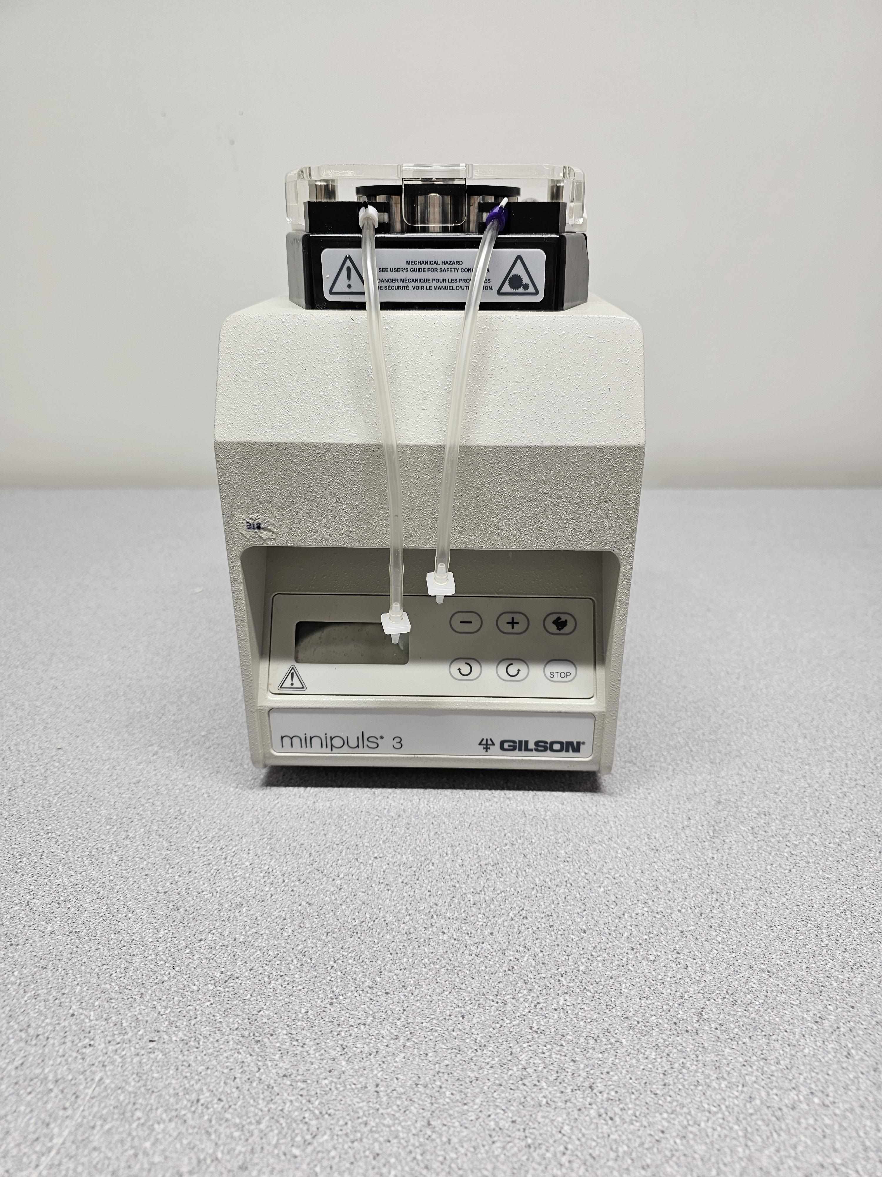 Gilson Minipuls 3 Pump Peristaltic Low-Pulse High-Performance 30mL/min Used
