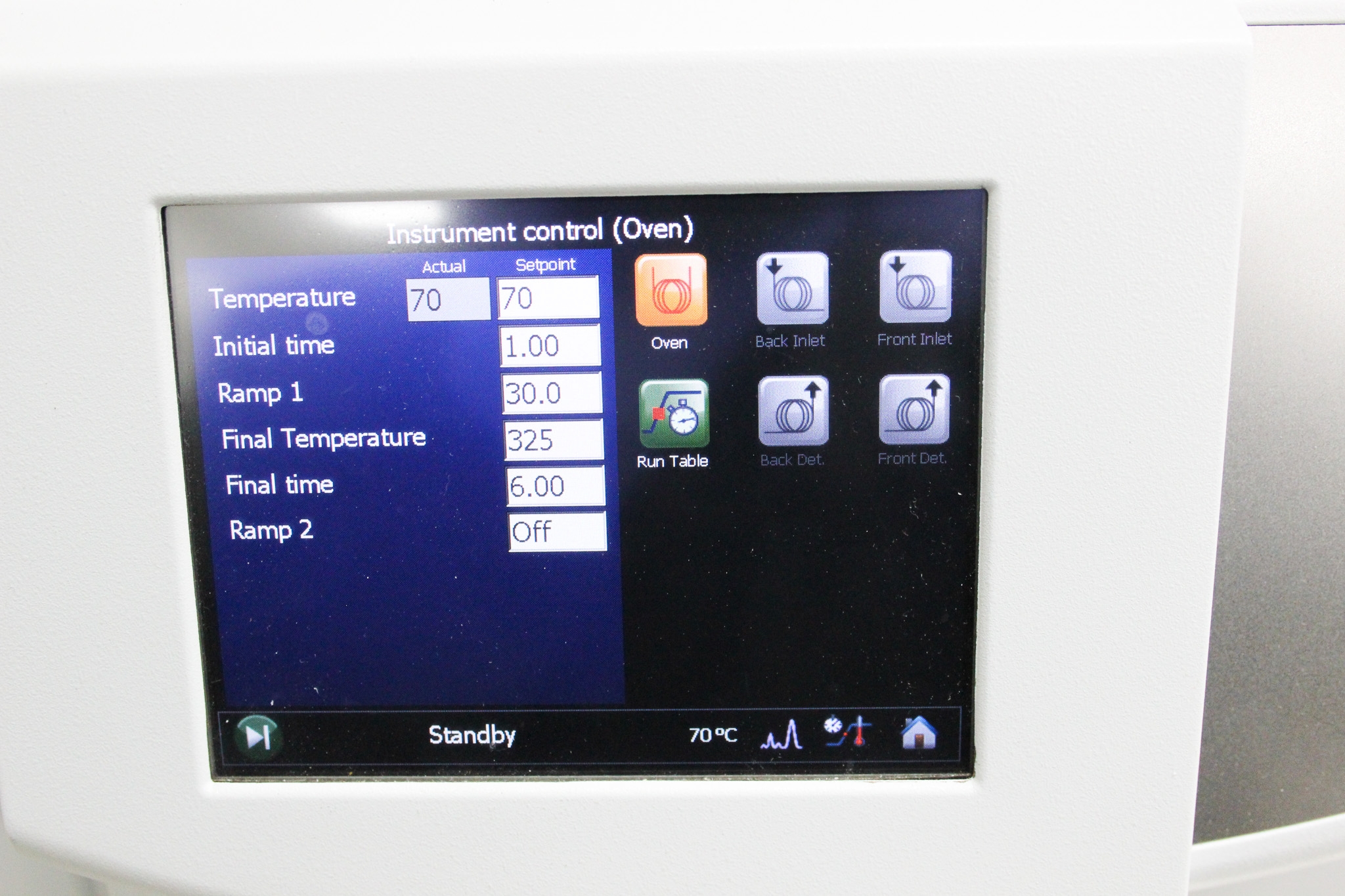 Thermo Trace 1310 GC System No Module 450C Range Touchscreen Interface