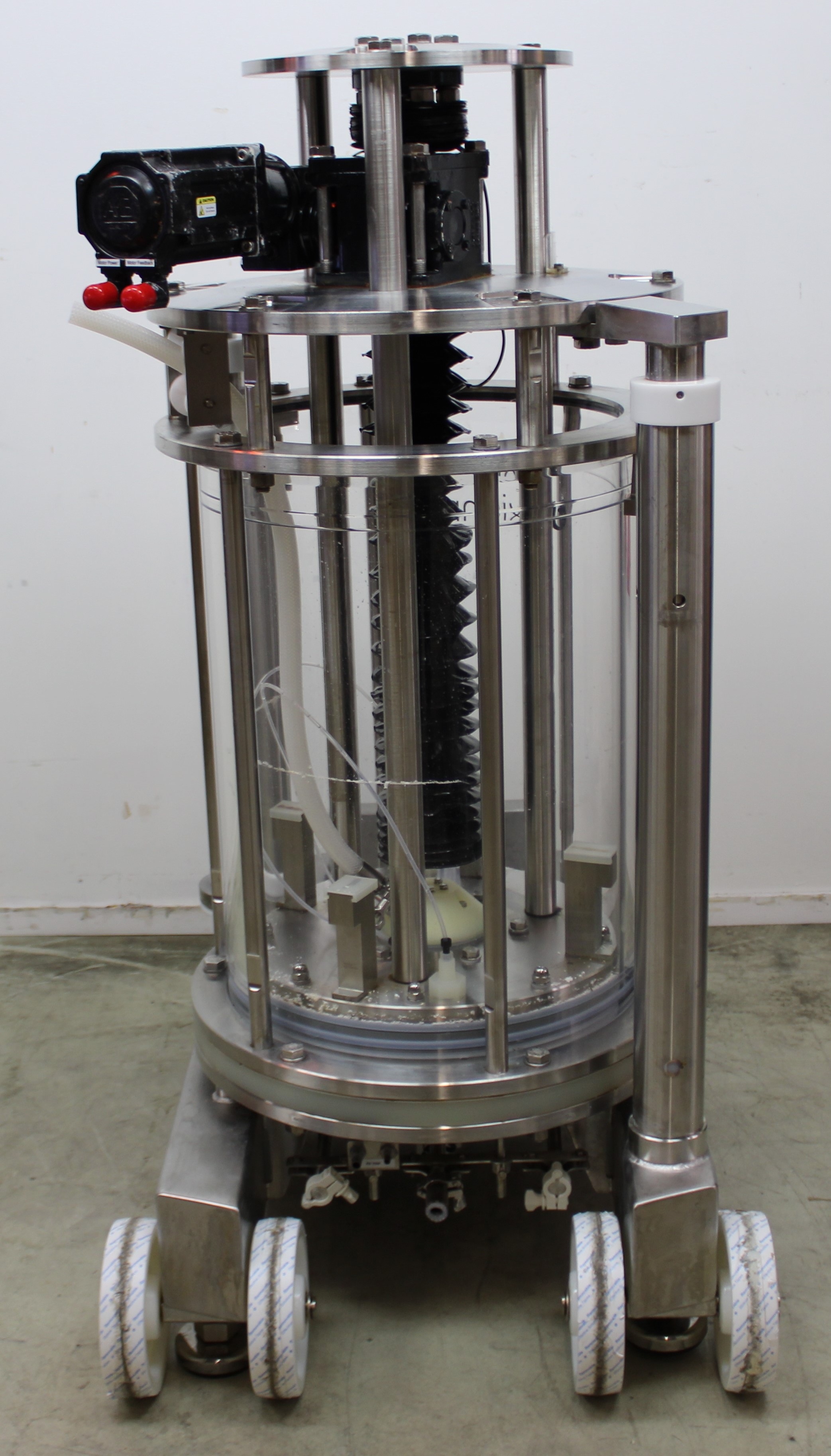 GE AxiChrom 450/300 Chromatography Column w/ KINETIX Rotary Motor Used