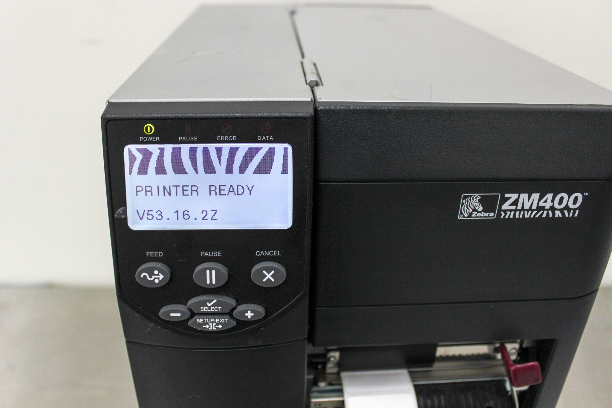 Zebra ZM400 Label Printer Barcode 4in Labeling 203dpi 10in/s Used Functional