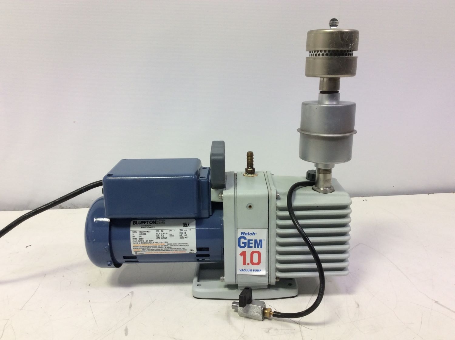 Welch Gem 1.0 Vacuum Pump 8890A-70 Direct Drive Gear Pump