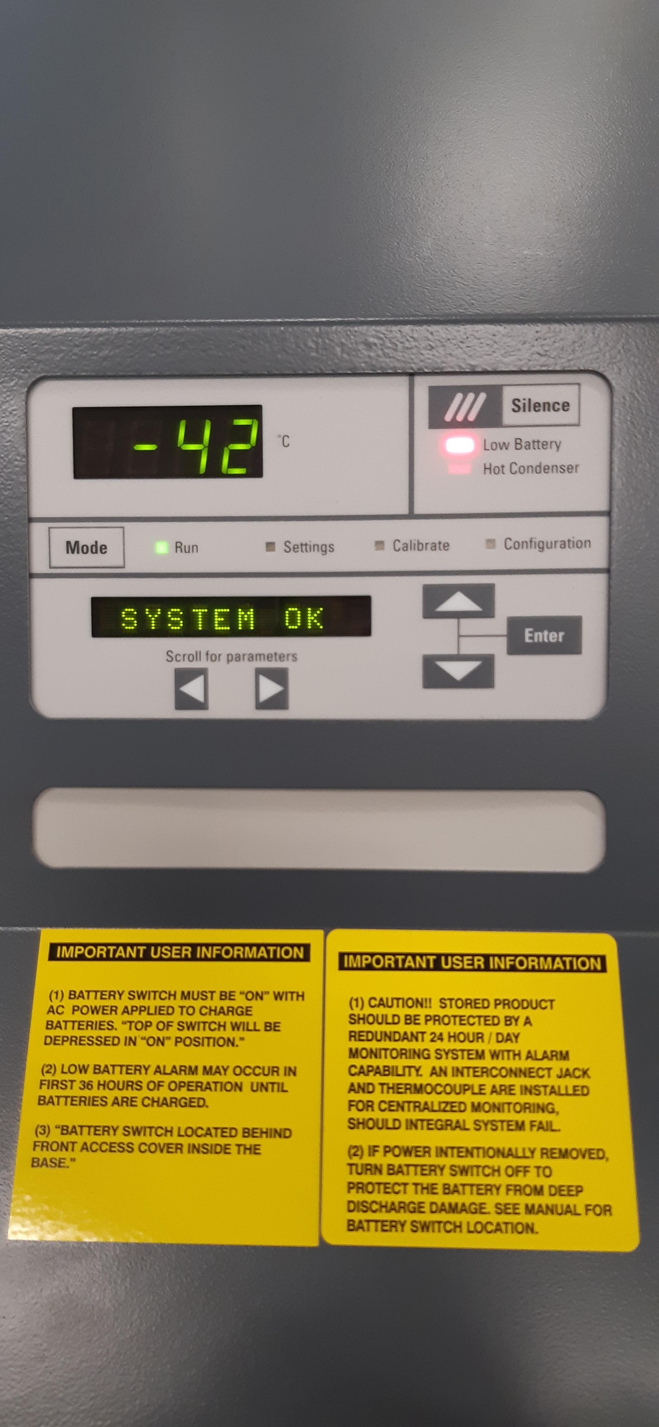 Thermo Scientific ULT2050-10-V Ultra Low Temperature Freezer 566L -40C