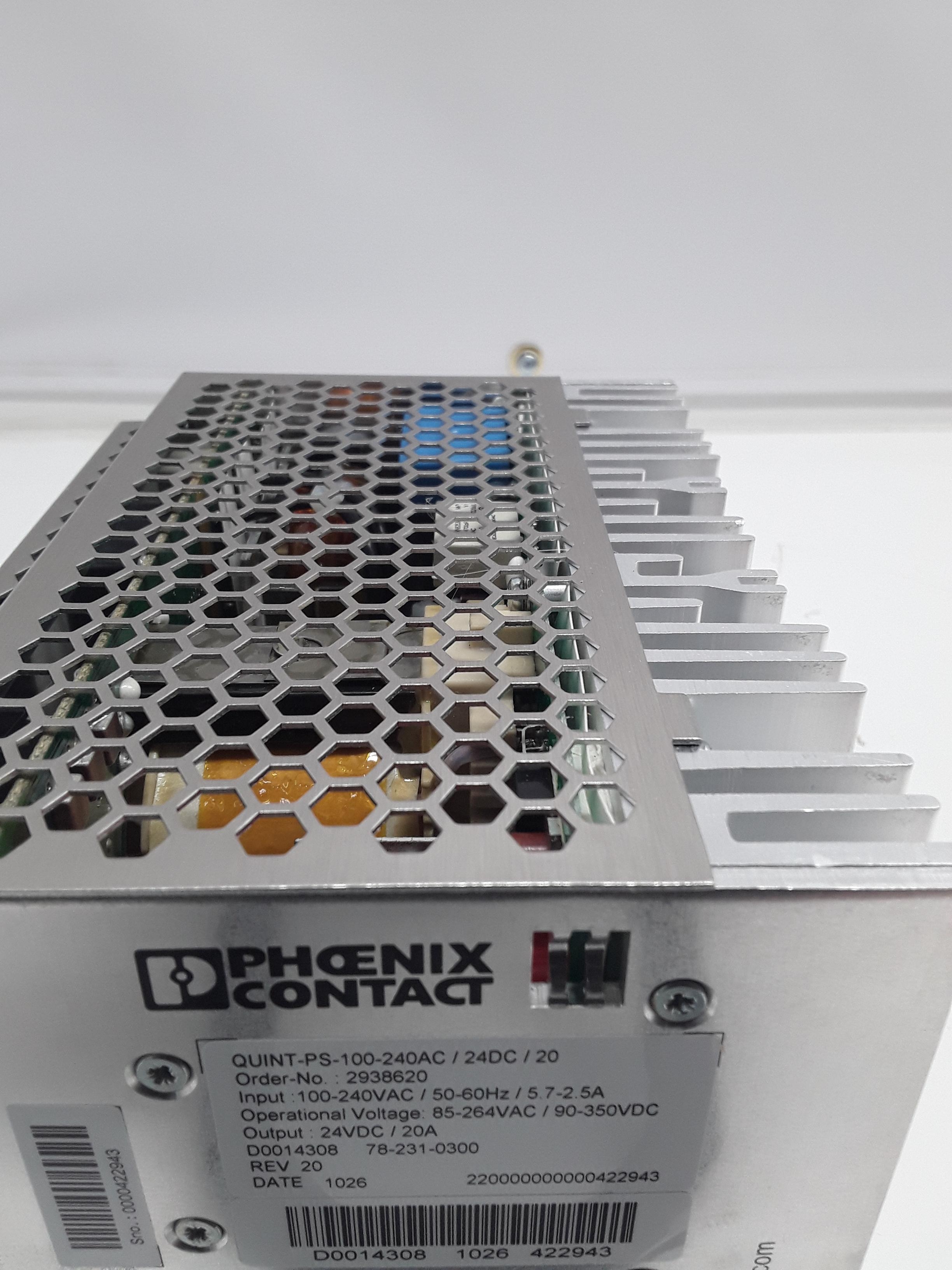 Phoenix Contact Quint-PS-100-240 Industrial Power Supply 480W 120V/220V Used