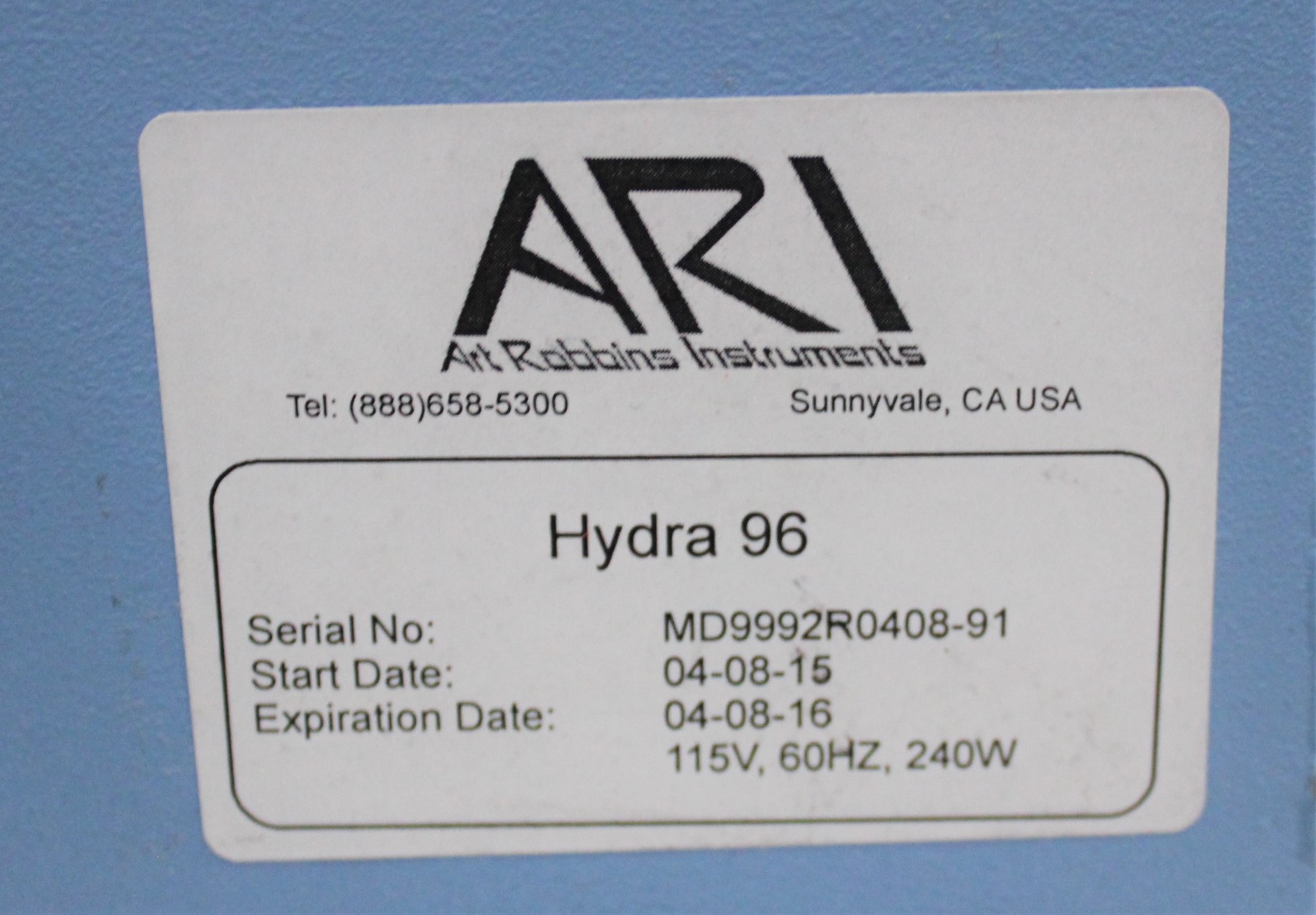 Robbins Scientific Hydra 96 Microdispenser Lab Dispenser Unit 120V