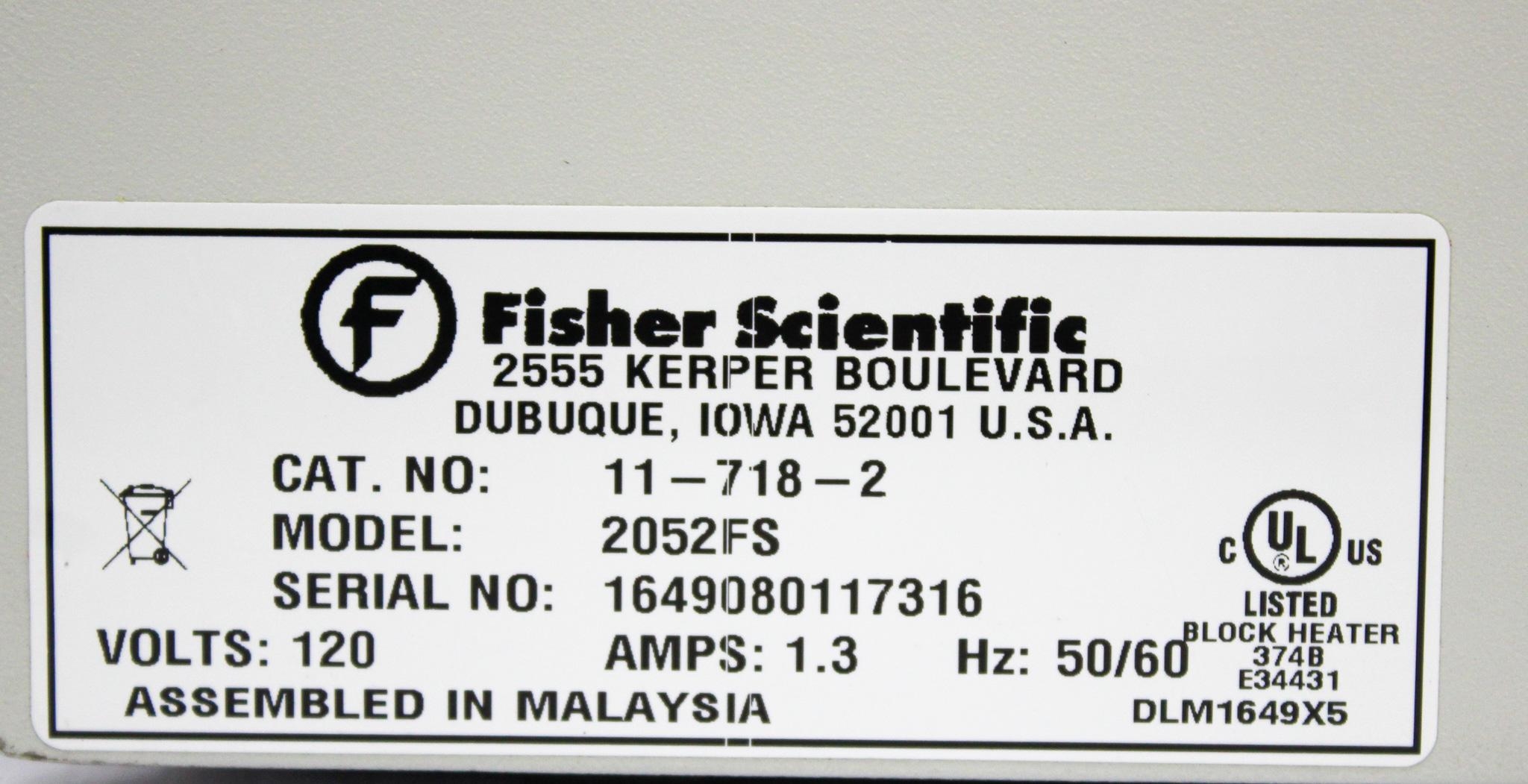 Fisher Scientific 2052FS Dual Dry Bath Incubator 5-130C Versatile Heating